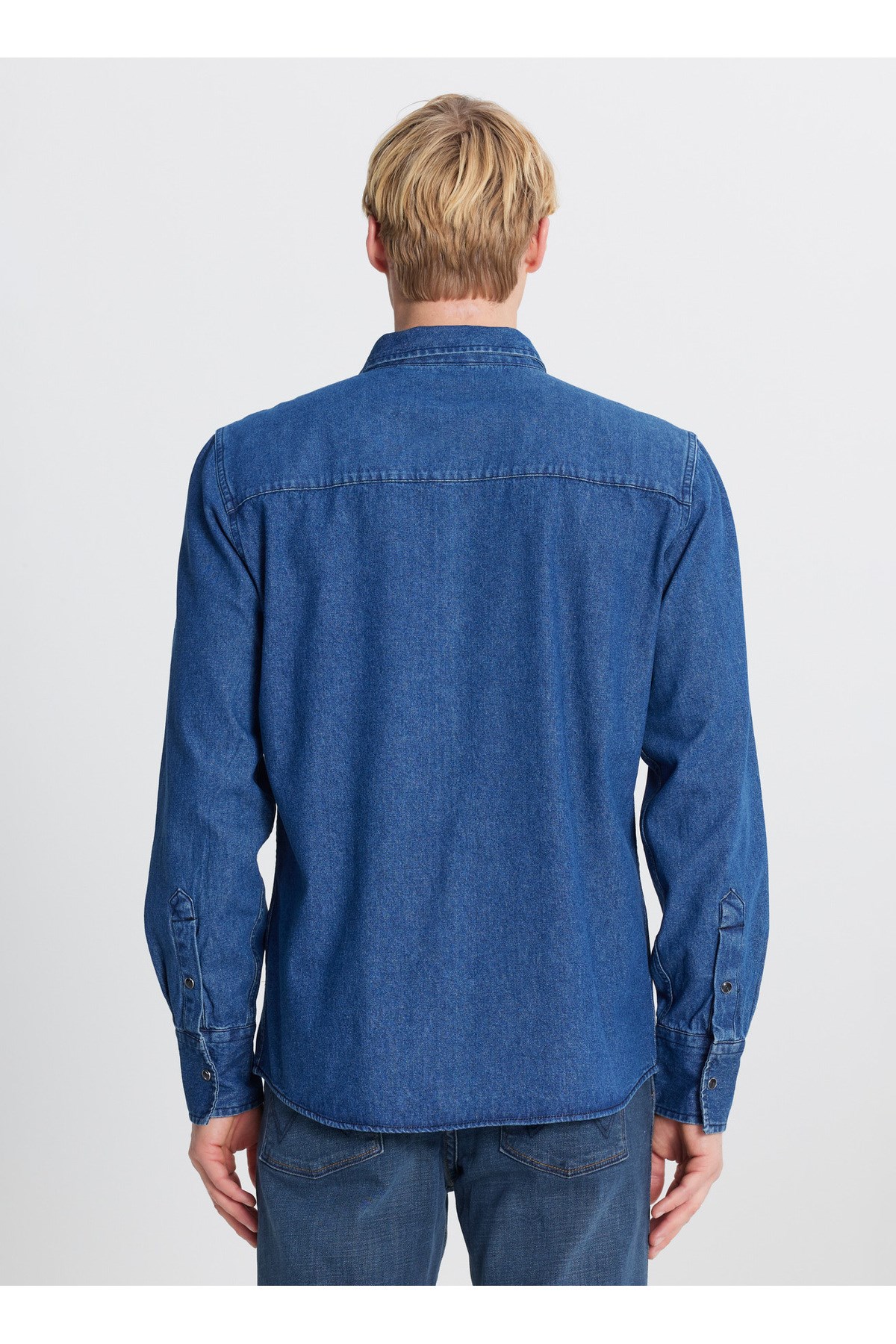 LEE ERKEK Regular Fit  ML241513927 Mavi Denim Gömlek - 5003317518  - Lee - 5003317518
