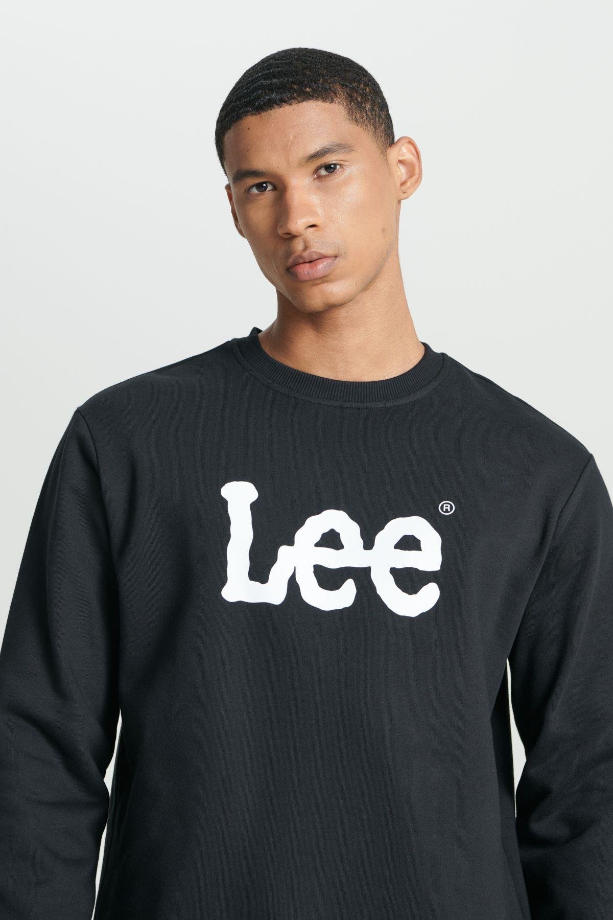 Lee Erkek Regular Fit Normal Kesim Pamuk Sıfır Yaka Sweatshirt - L80X - Lee - L80X
