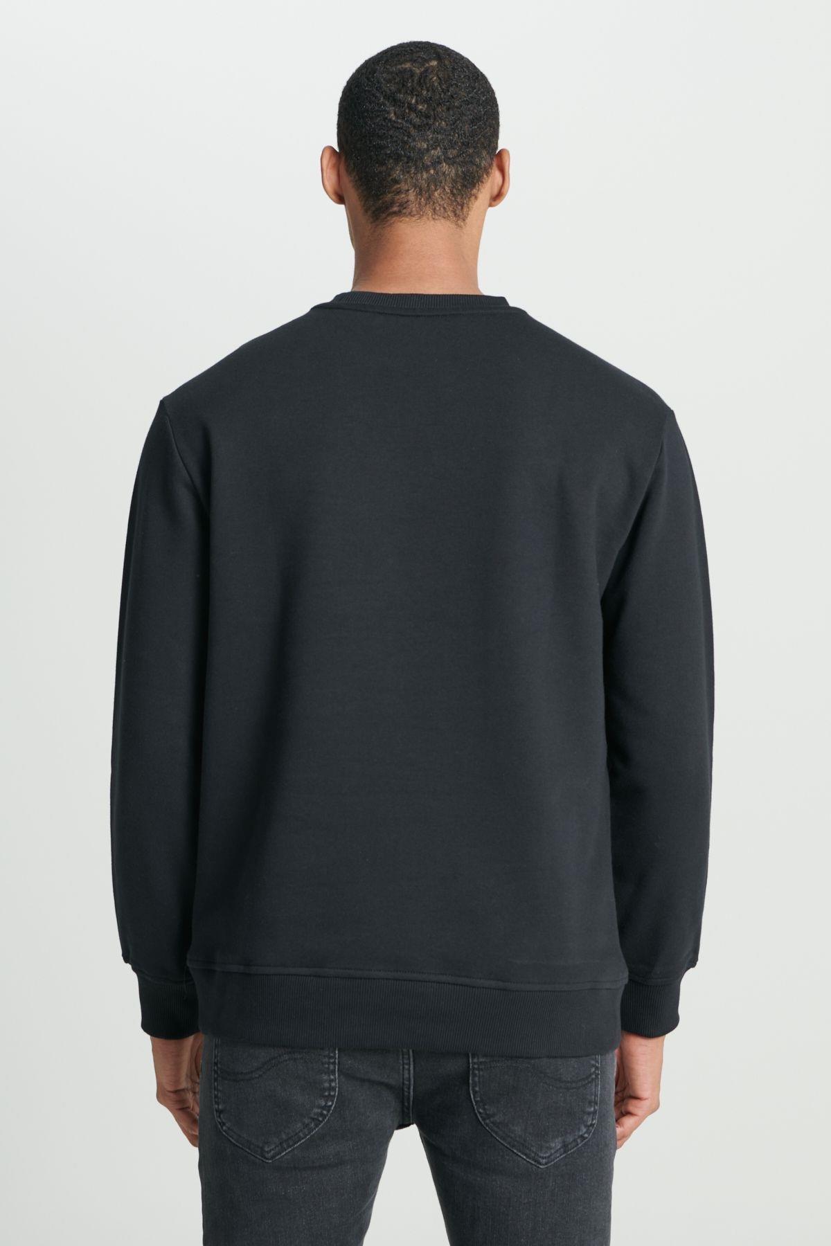 Lee Erkek Regular Fit Normal Kesim Pamuk Sıfır Yaka Sweatshirt - L80X - Lee - L80X