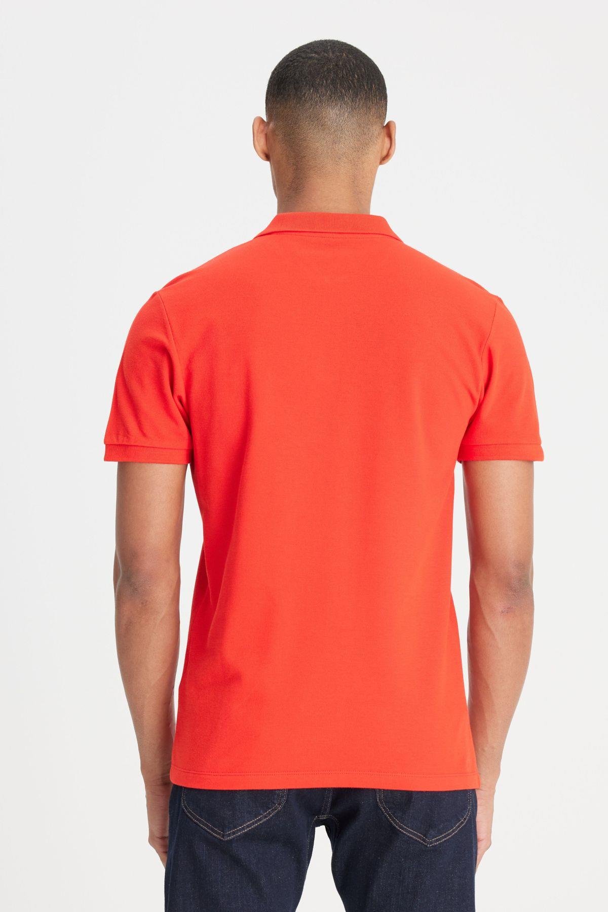 Lee Erkek Regular Fit Normal Kesim Pamuk Polo Yaka Mercan Tişört - L211810  - Lee - muk-L211810