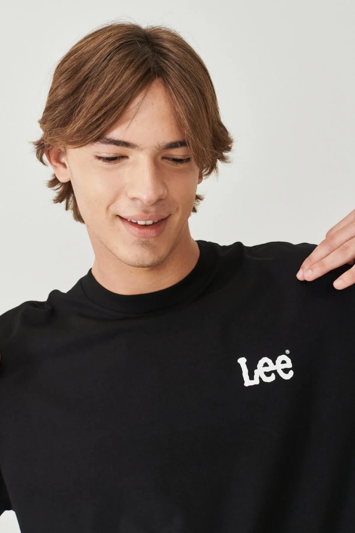 Lee Erkek Regular Fit Pamuklu Bisiklet Yaka T-shirt - LL04FQ001 - Lee - LL04FQ001