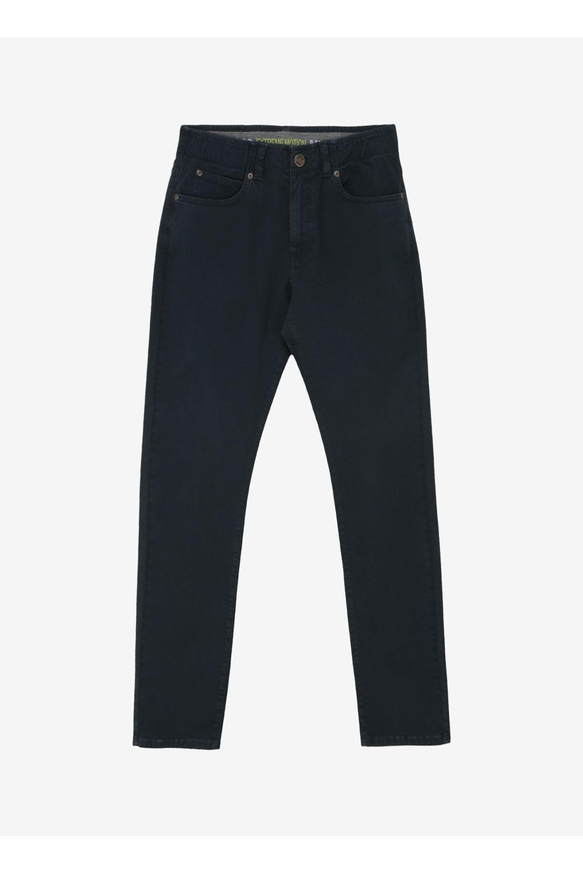 Lee Erlel Slim Fit Normal Bel Dar Paça Lacivert Extreme Motion Kot Pantolon - L72ABGA98 - Lee - 5003142730