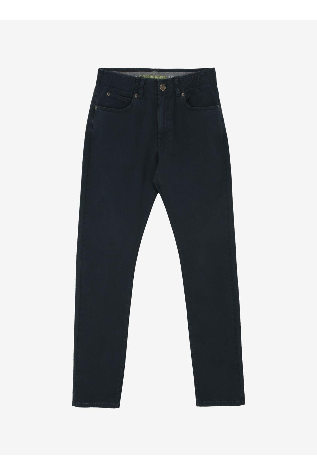 Lee Erlel Slim Fit Normal Bel Dar Paça Lacivert Extreme Motion Kot Pantolon - L72ABGA98 - Lee - 5003142730