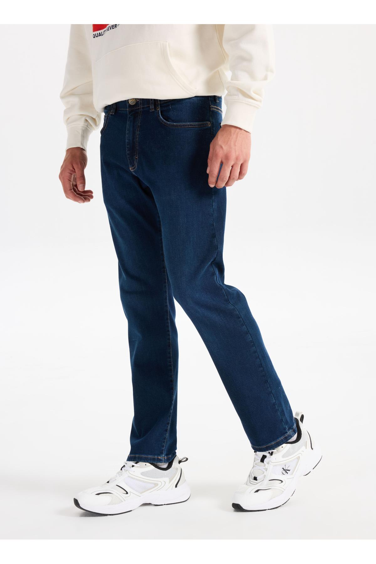 Lee Normal Bel Slim Fit Mavi Erkek Denim Pantolon Mavi Denim Pantolon-L72A00014CR - Lee - L72A-M