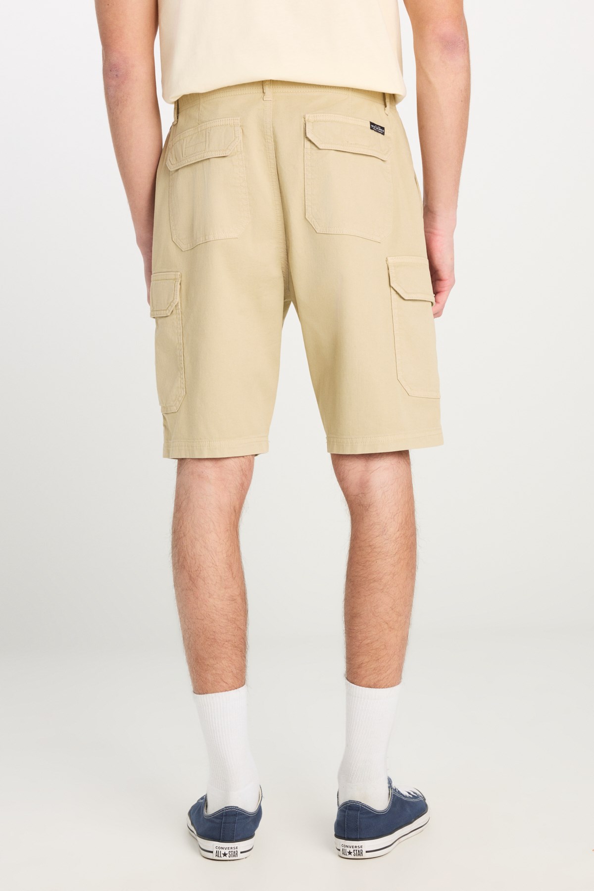 Lee Pamuklu Relaxed Fit Geniş Kesim Normal Bel Bej Chino Şort-L71JA4897 - Lee - L71JA4897-S