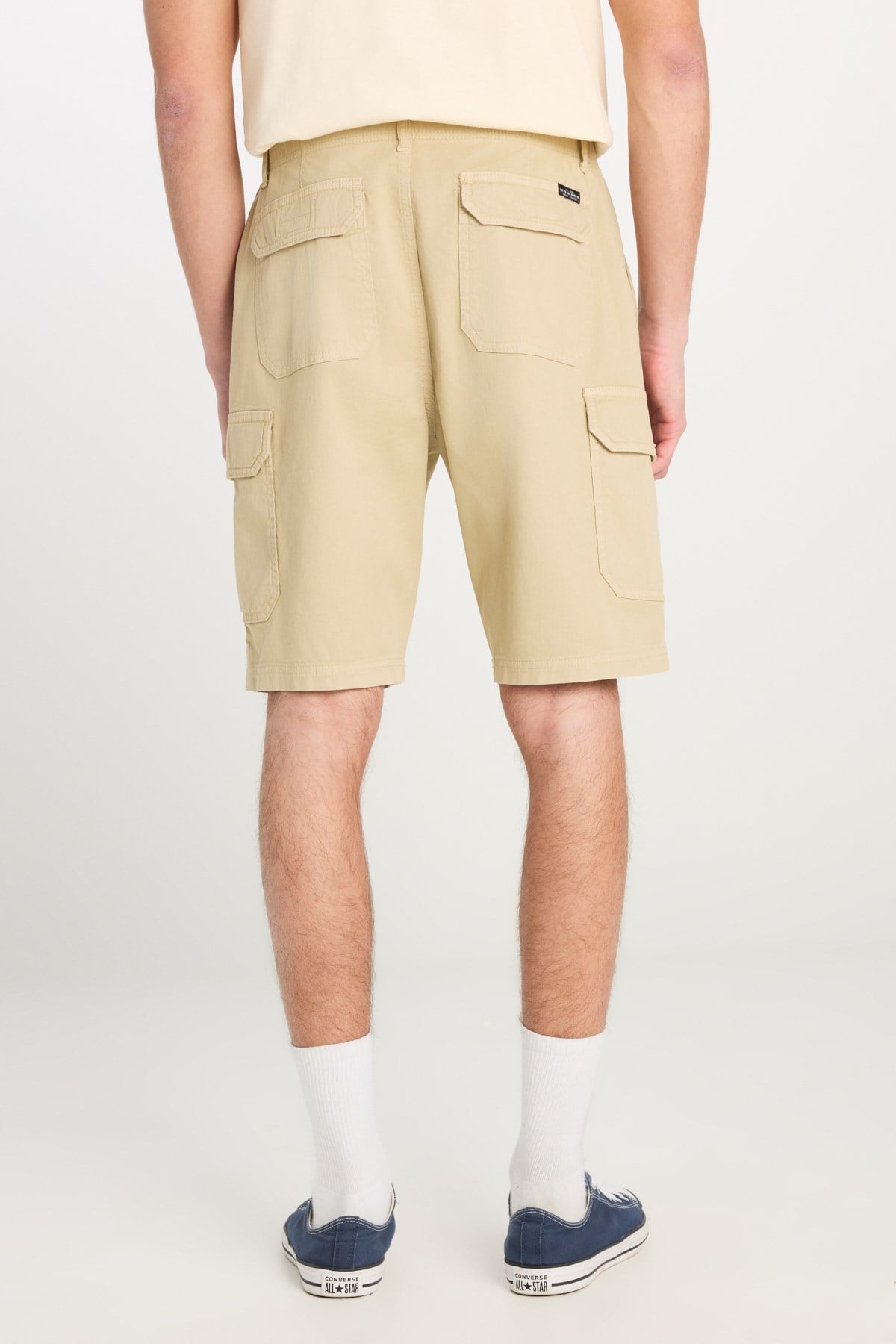 Lee Pamuklu Relaxed Fit Geniş Kesim Normal Bel Bej Chino Şort-L71JA4897 - Lee - L71JA4897-S