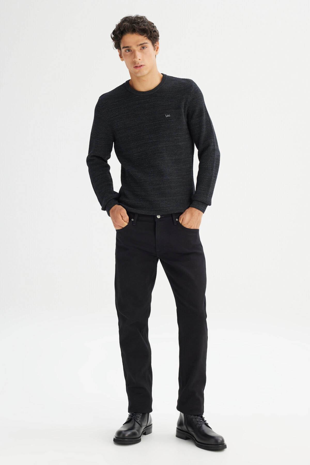 Lee Regular Fit Antrasit Erkek Örgü Kazak- L2520364003 - Lee - L2520364003-1