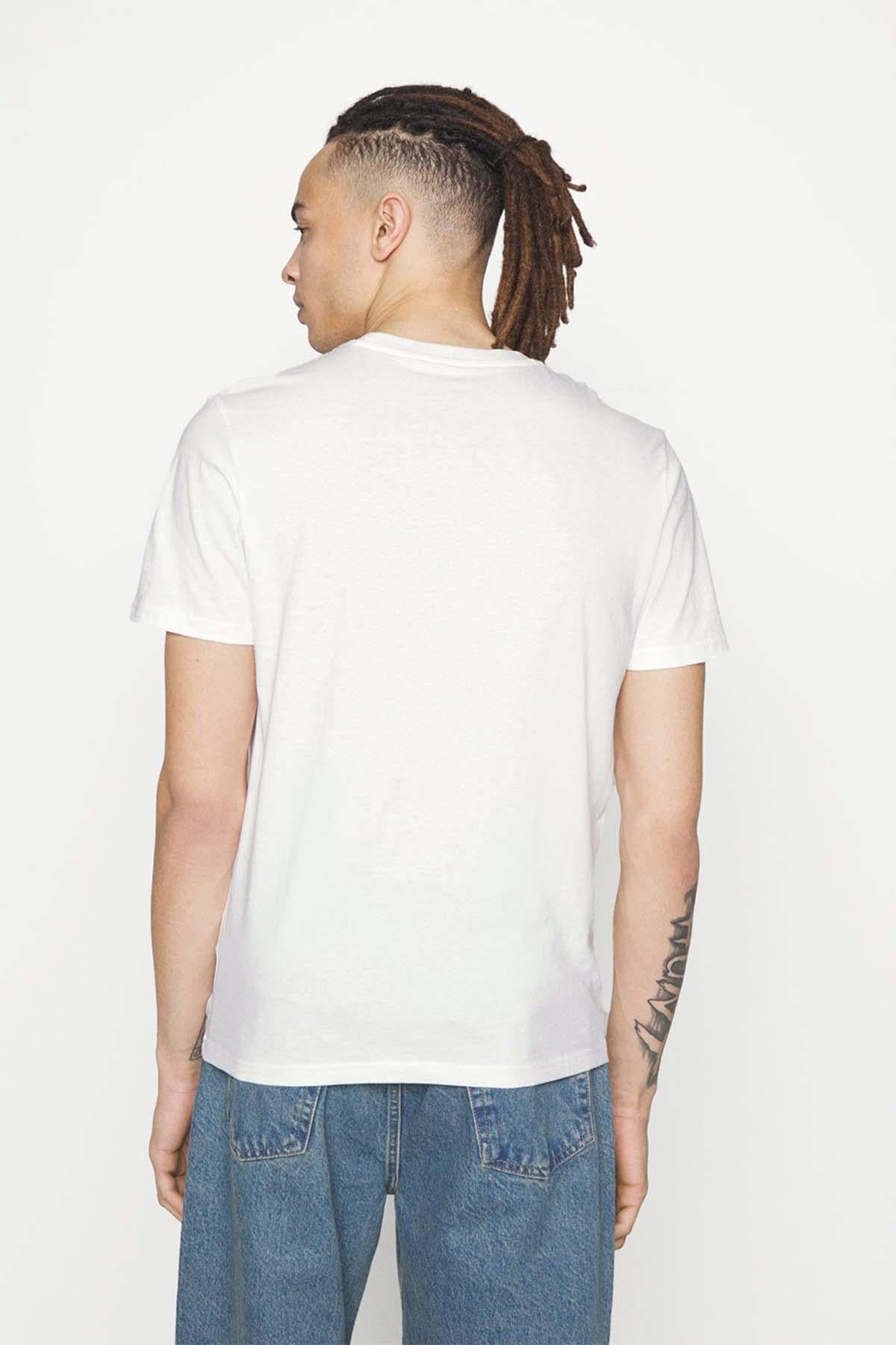 Lee Regular Fit Pamuklu Bisiklet Yaka Beyaz T-shirt - LL04FQLJ - Lee - LL04FQLJ
