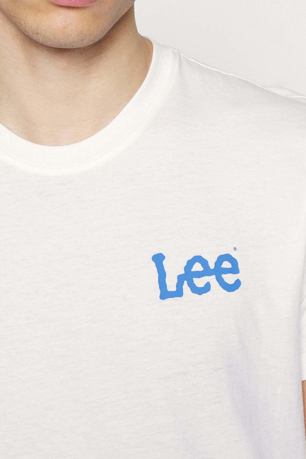 Lee Regular Fit Pamuklu Bisiklet Yaka Beyaz T-shirt - LL04FQLJ - Lee - LL04FQLJ