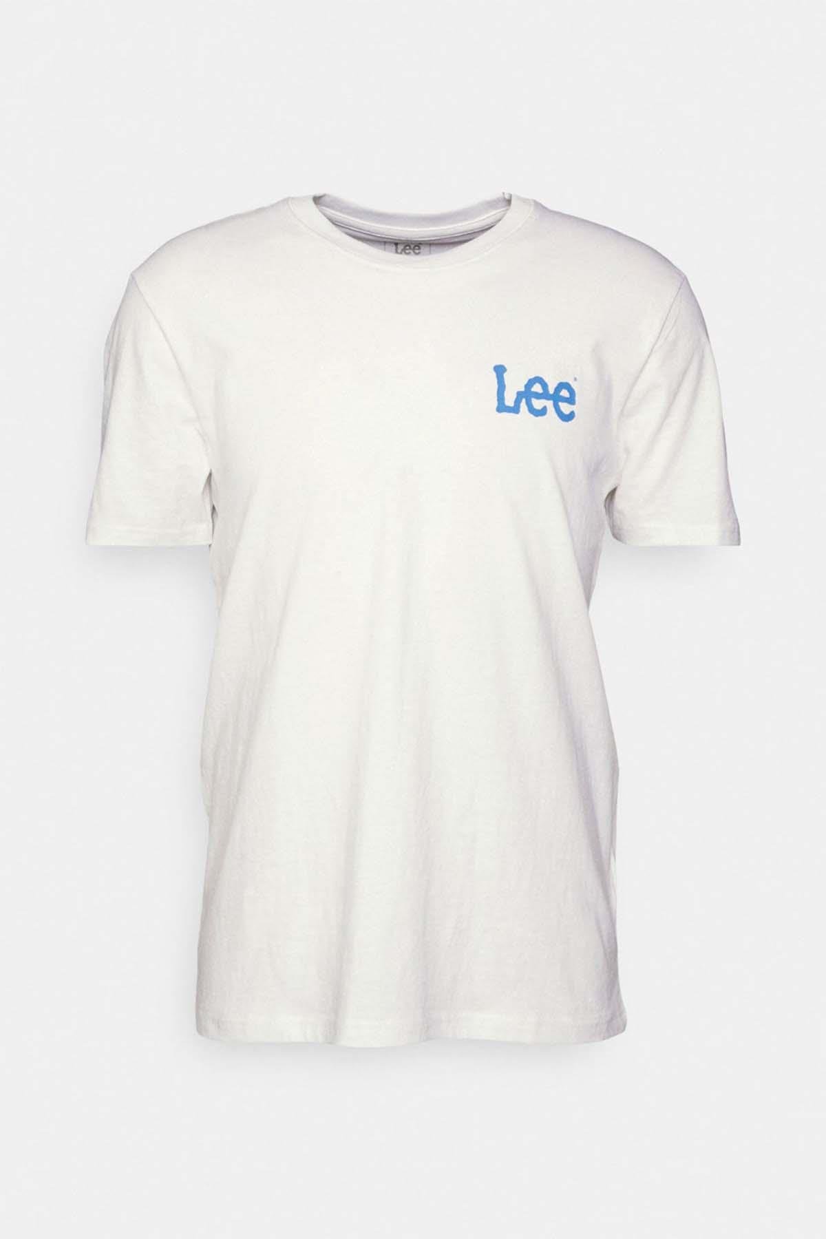 Lee Regular Fit Pamuklu Bisiklet Yaka Beyaz T-shirt - LL04FQLJ - Lee - LL04FQLJ