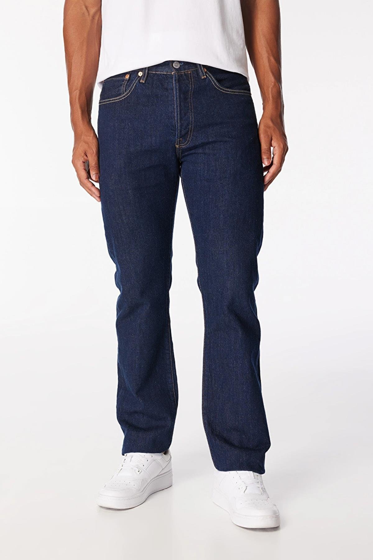 Levi's 501 Original Erkek Lacivert Jean Kot Pantolon - A7735-0015 - Levi's - A7735