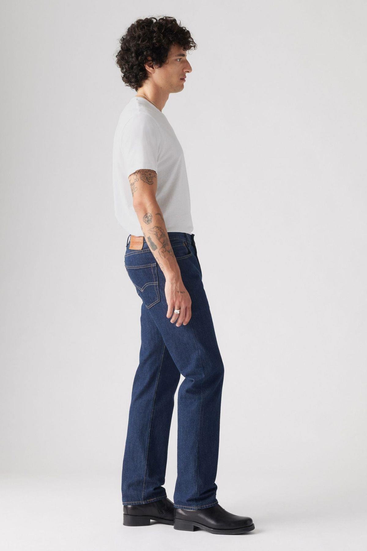 Levi's 501 Original Erkek Lacivert Jean Kot Pantolon - A7735-0015 - Levi's - A7735