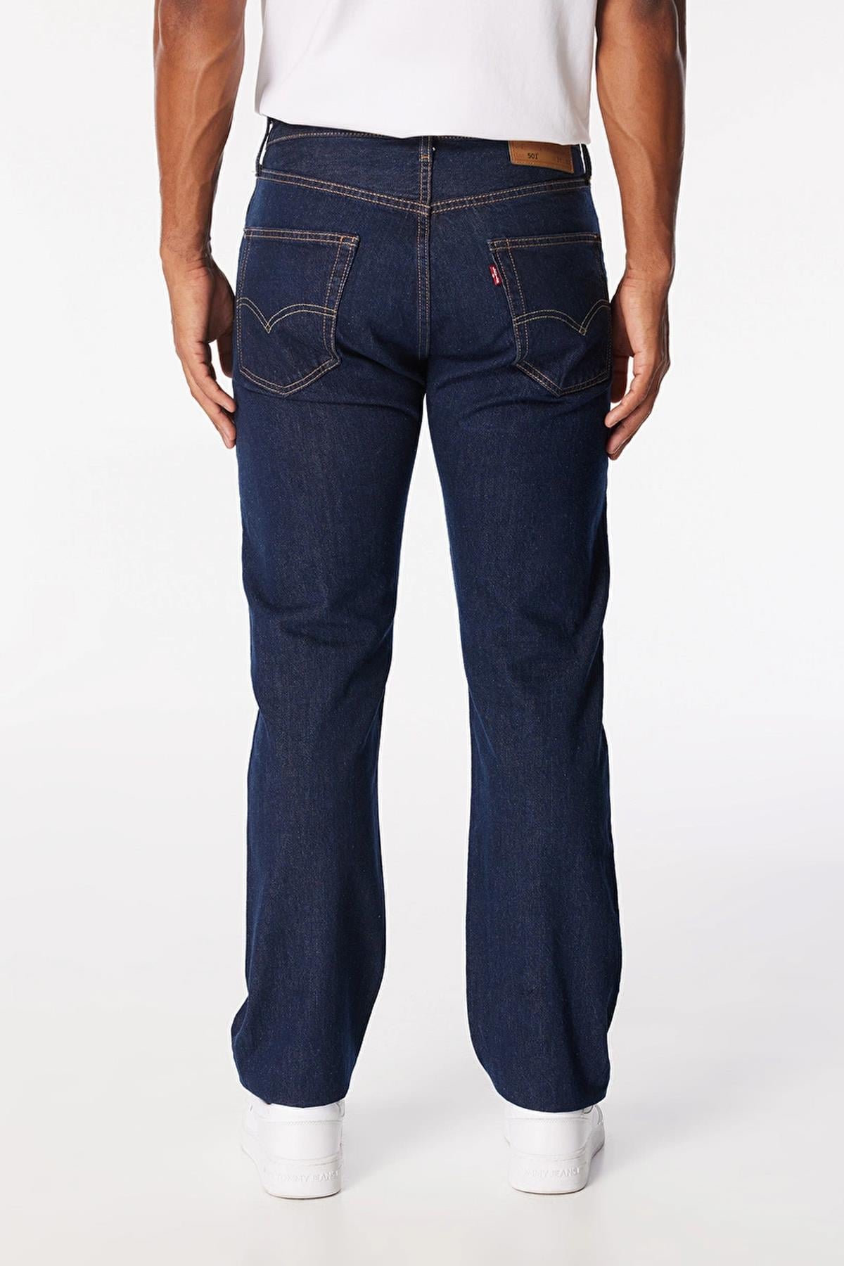Levi's 501 Original Erkek Lacivert Jean Kot Pantolon - A7735-0015 - Levi's - A7735