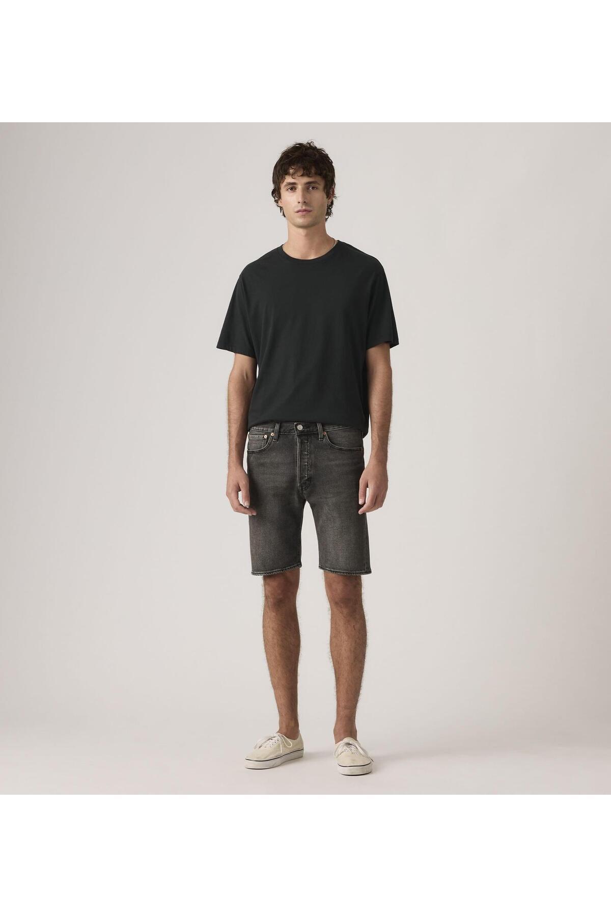 Levis 501 ORIGINAL SHORTS Gri Erkek Denim Şort 36512-0278  - Levi's - 36512-0278