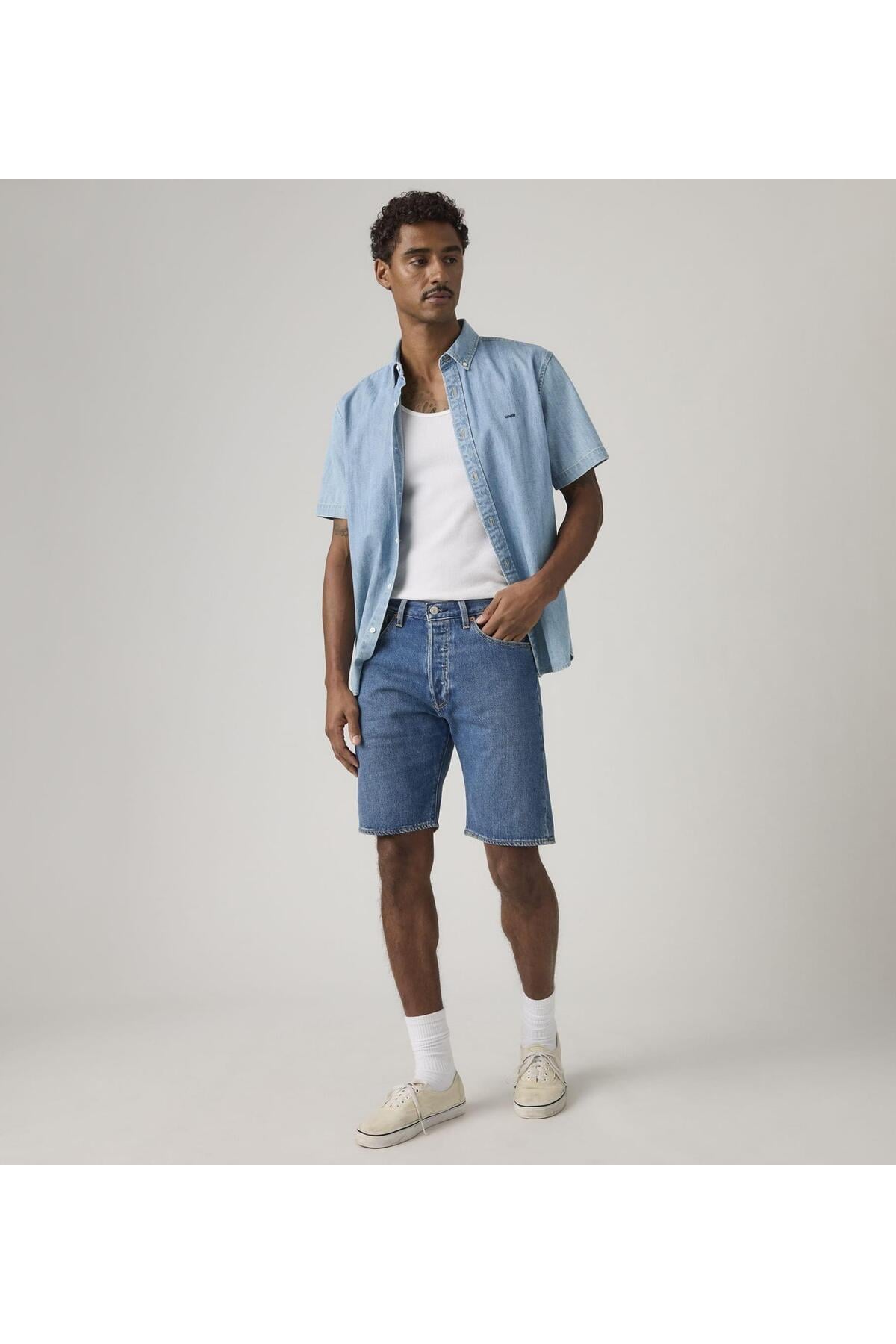 Levis 501 ORIGINAL SHORTS Koyu Mavi Erkek Denim Şort - 36512-0279  - Levi's - 36512-0279