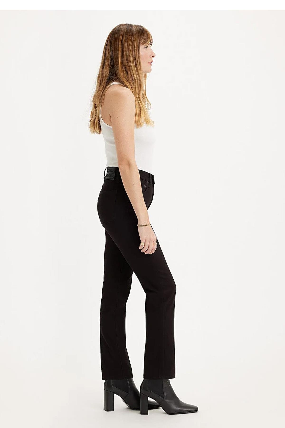 Levi's 724 High Rise Straight Kadın Jean Pantolon - Night Is Black - A7744-0000 - Levi's - A7744-0000