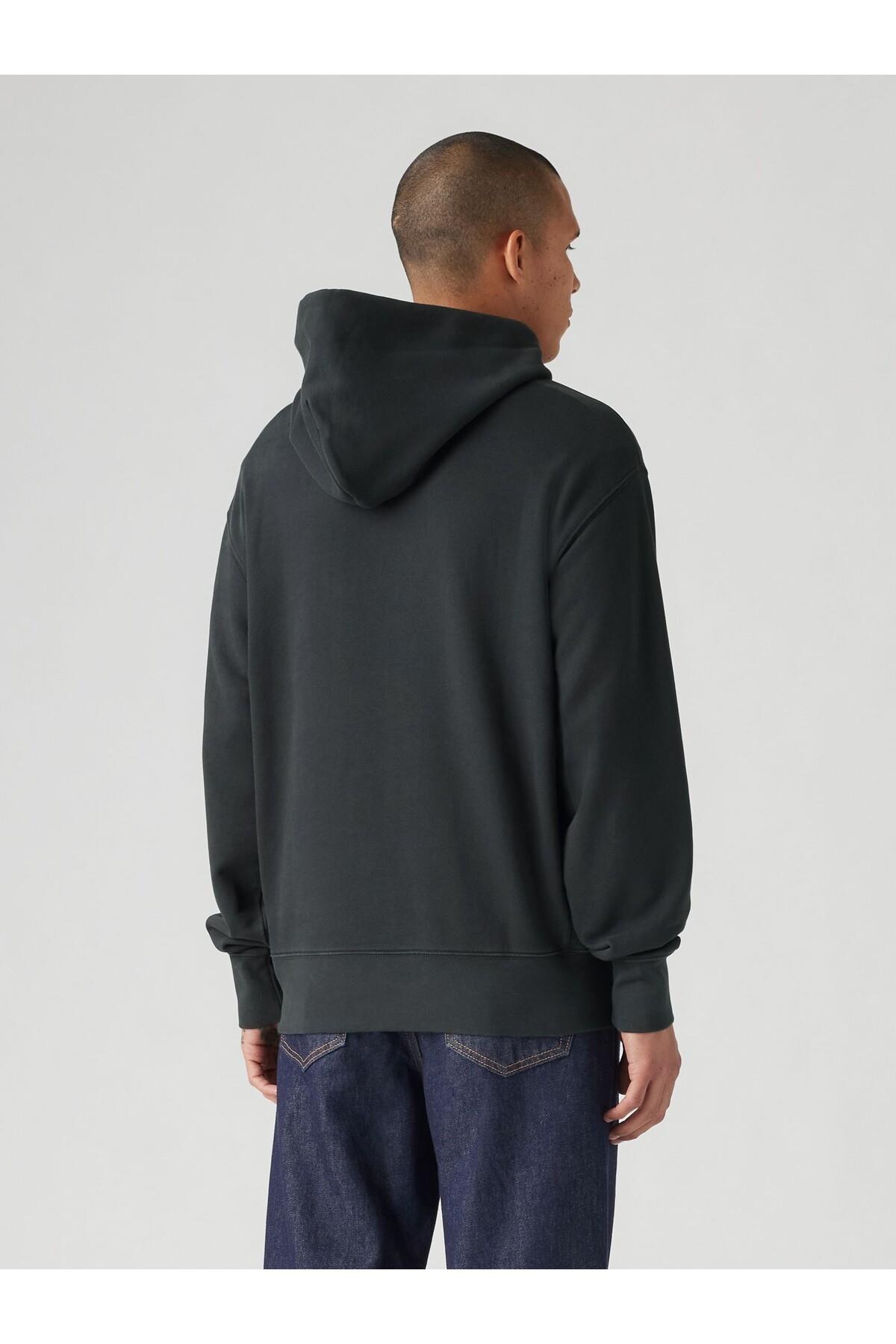 Levi's Batwing Logo Erkek Kapüşonlu Siyah Sweatshirt 003VL-0003 - Levi's - 003VL-0003