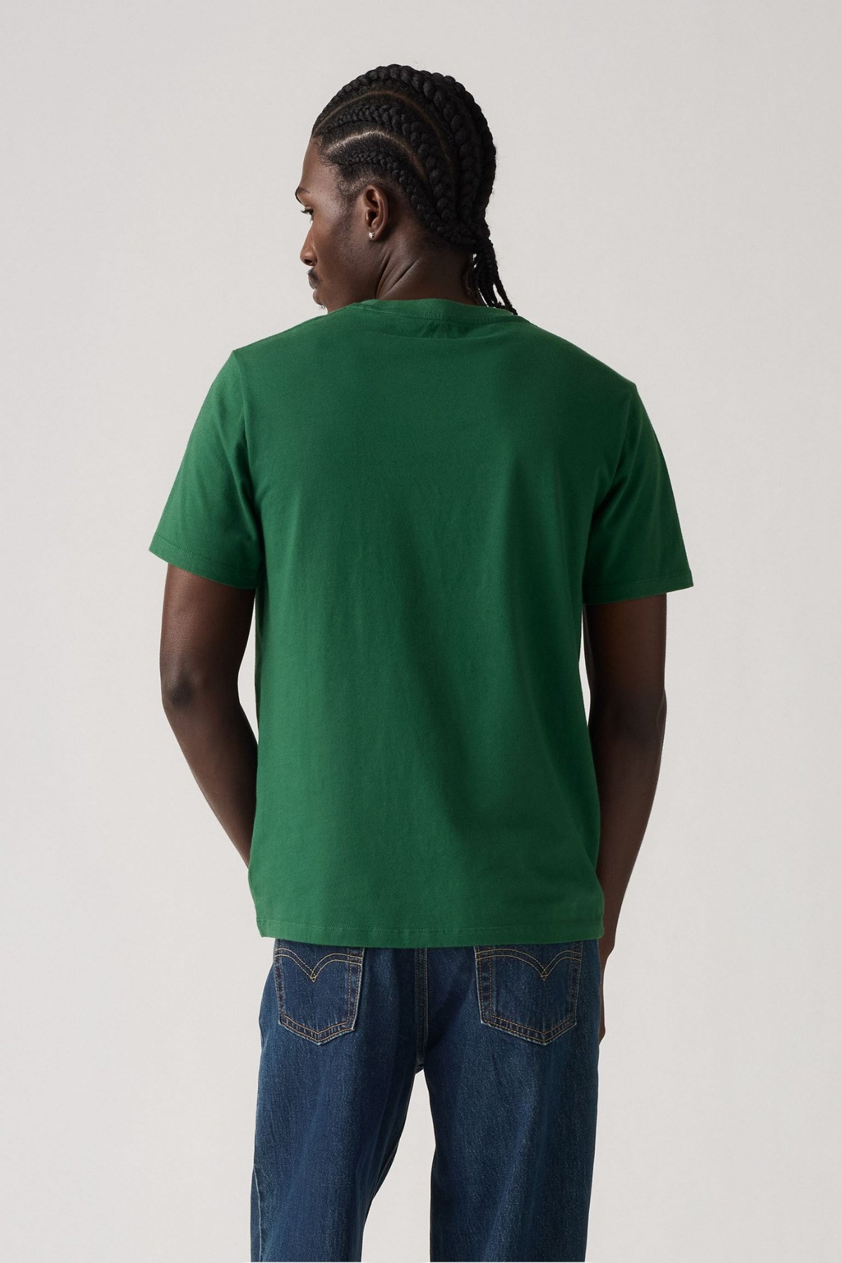 Levi's Classic HM Erkek Koyu Yeşil Basic T-Shirt - 003VJ-0001 - Levi's - 003VJ-0001