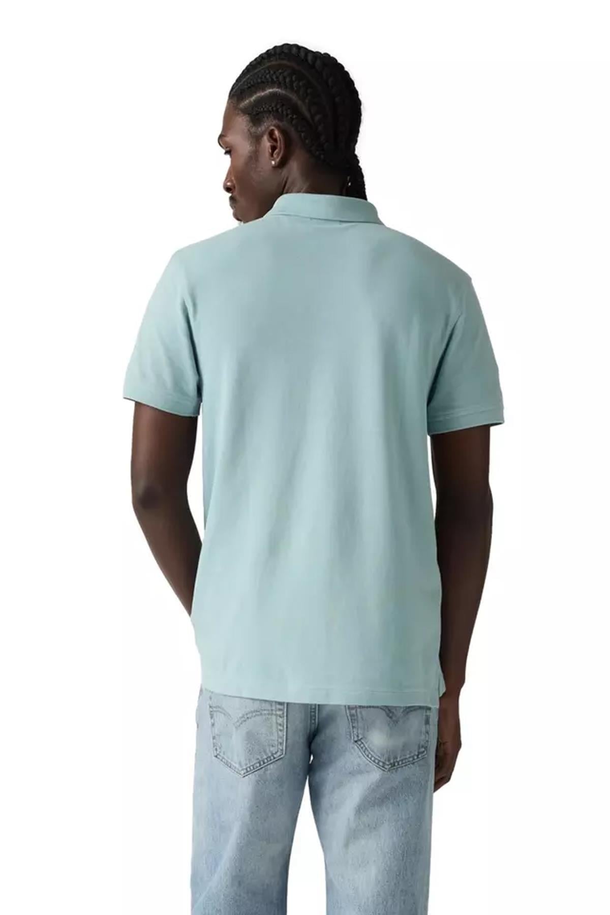 Levi's Erkek 100% Pamuk Standard Fit Polo Yaka Su Yeşili T-Shirt - 35883-0283 - Levi's - 35883-0283