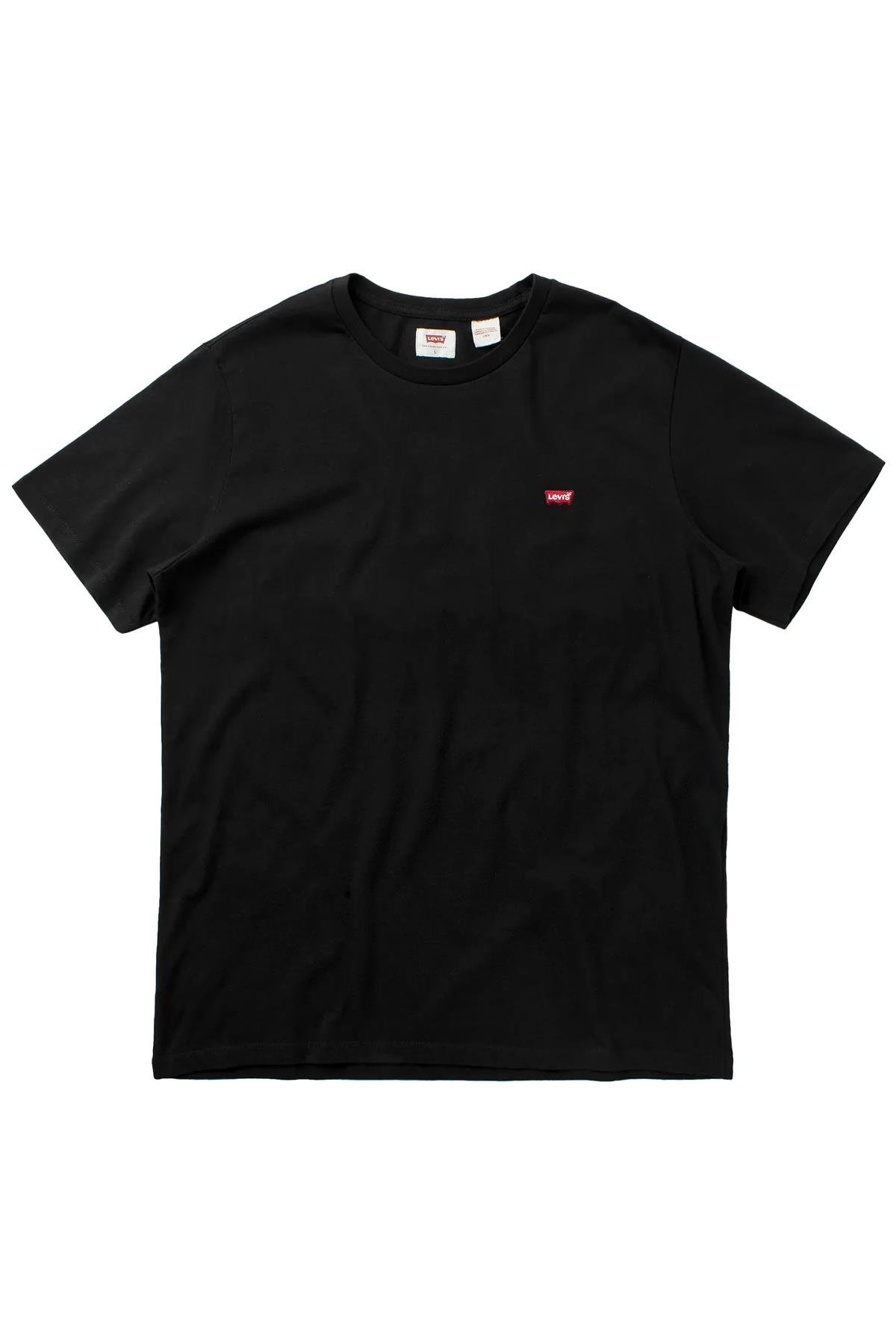 Levi's Erkek Arma Logo Bisiklet Yaka Siyah Basic T-shirt- 56605-0075-76-77 - Levi's - 56605-0076