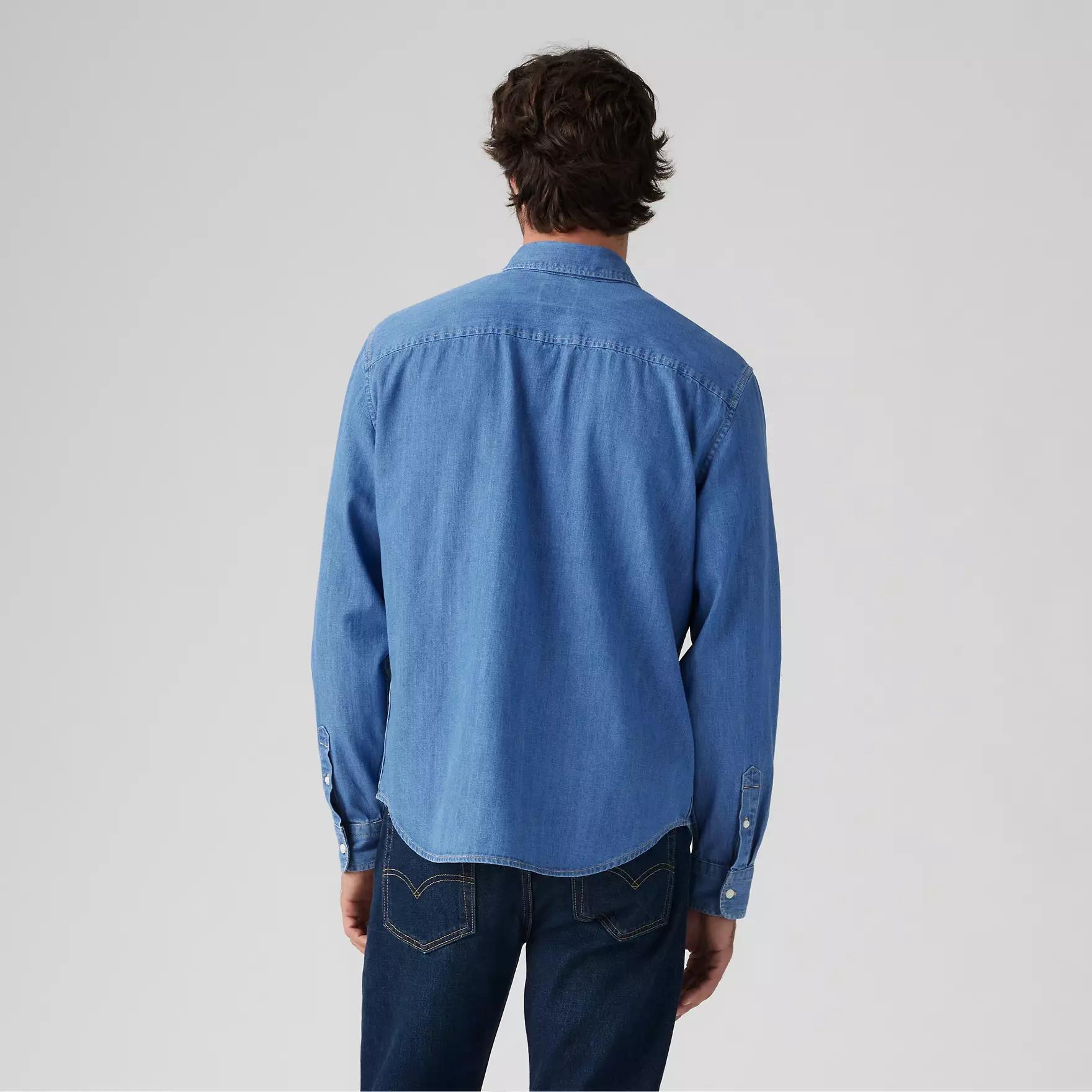 Levi's  Erkek Authentic Button-Down Mavi Gömlek - A7210-0025 - Levi's - A721000250