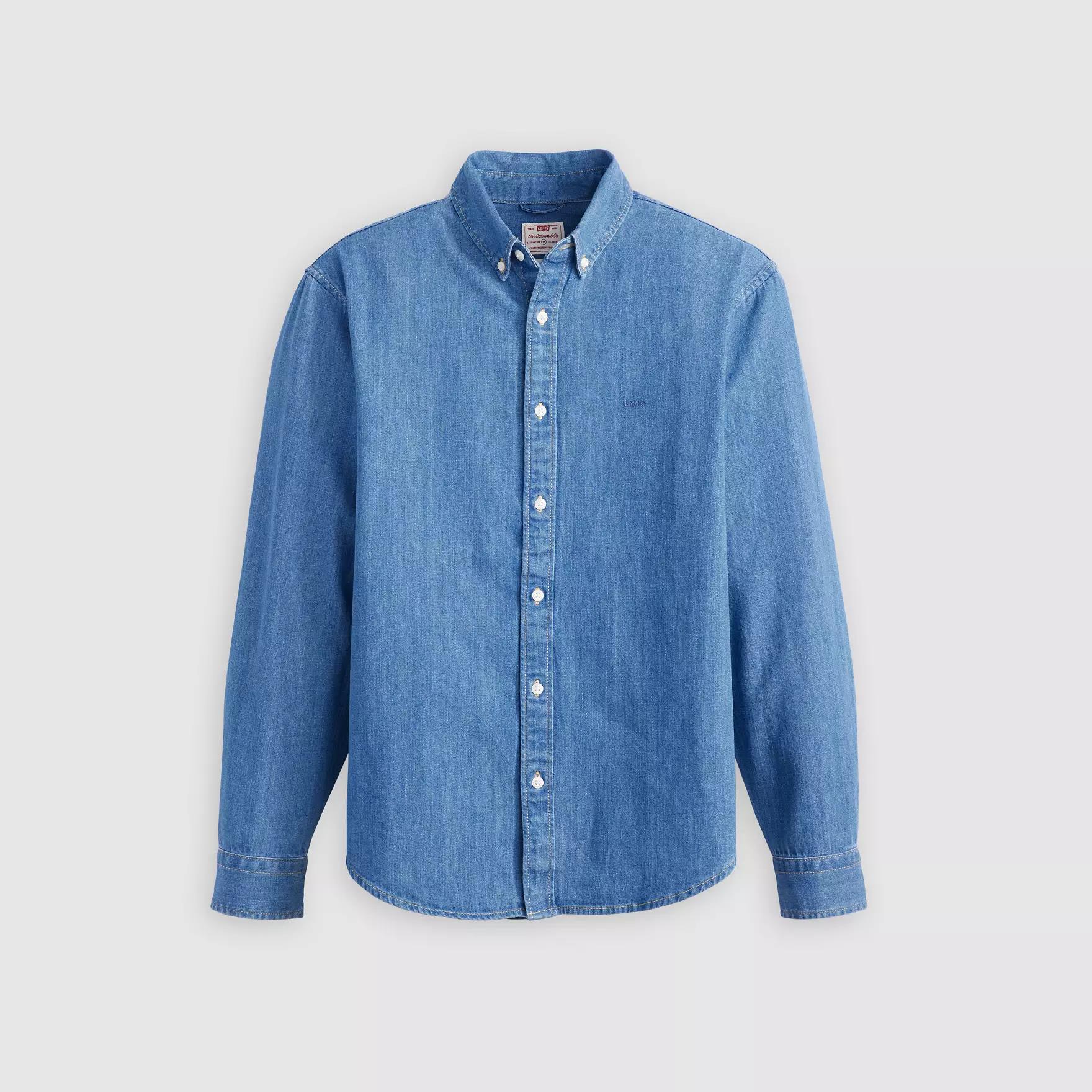 Levi's  Erkek Authentic Button-Down Mavi Gömlek - A7210-0025 - Levi's - A721000250
