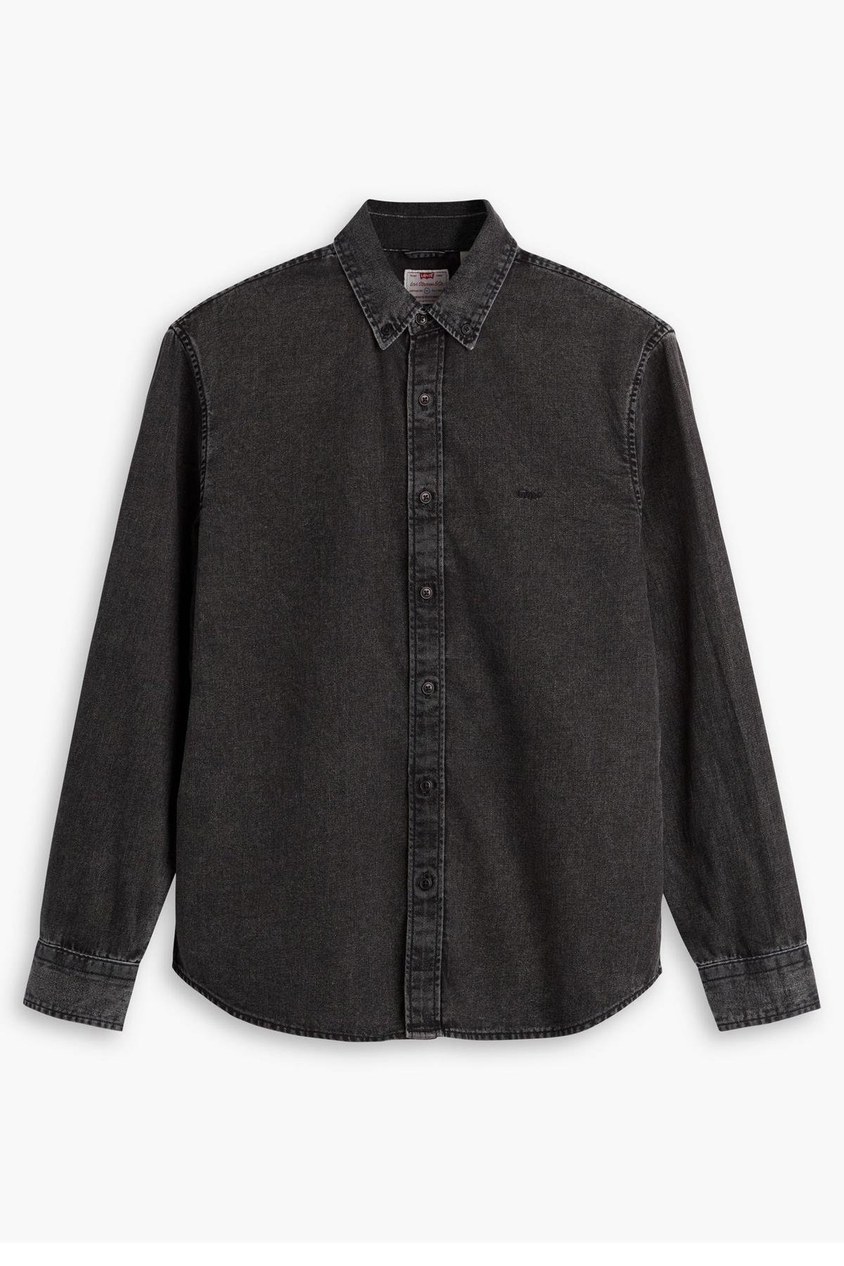 Levi's Erkek Authentic Button Down Siyah Kot Gömlek-A7210-0038 - Levi's - A721000380