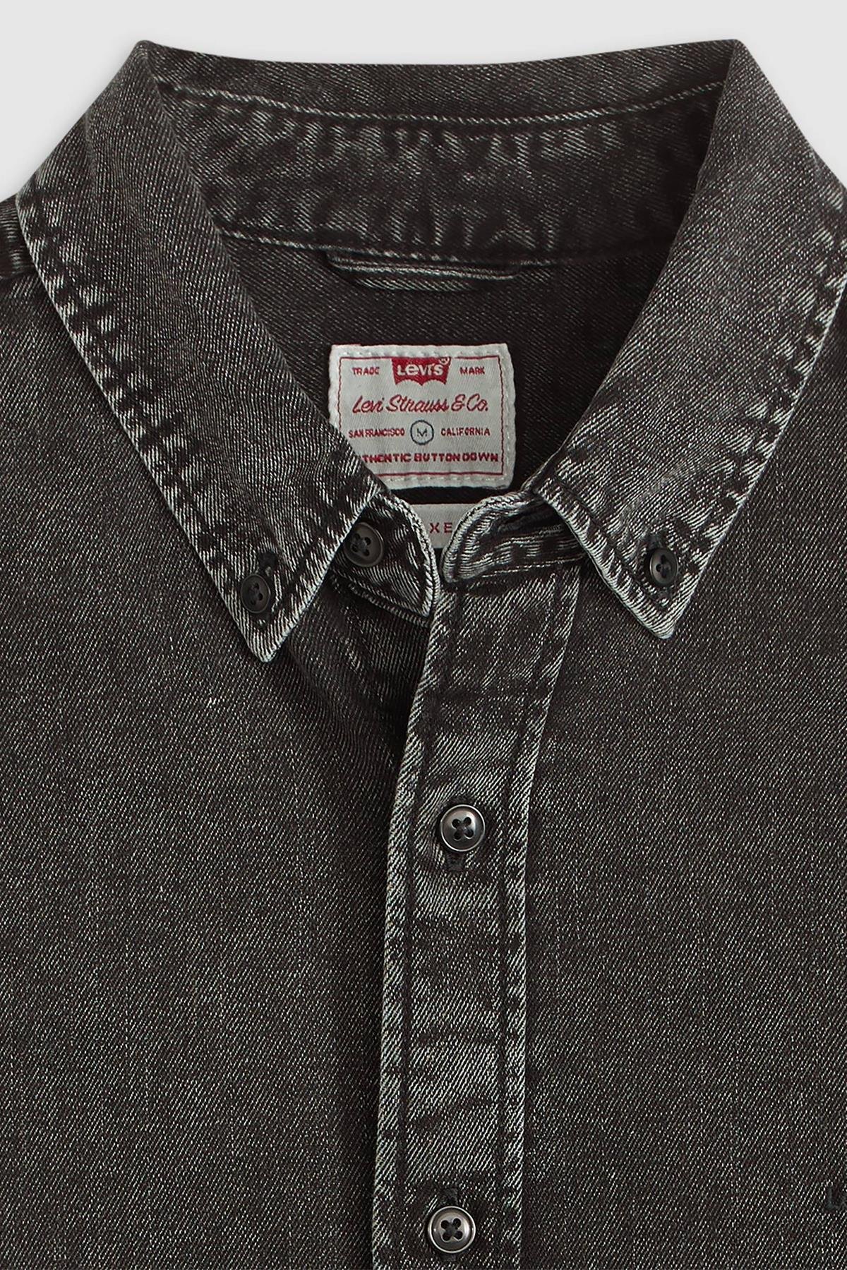 Levi's Erkek Authentic Button Down Siyah Kot Gömlek-A7210-0038 - Levi's - A721000380