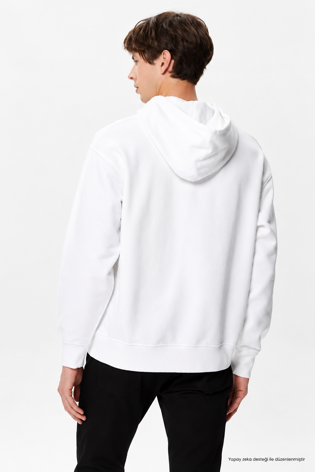 Levi's Erkek Beyaz Kapüşonlu Sweatshirt - A2639-0002 - Levi's - A2639-0002