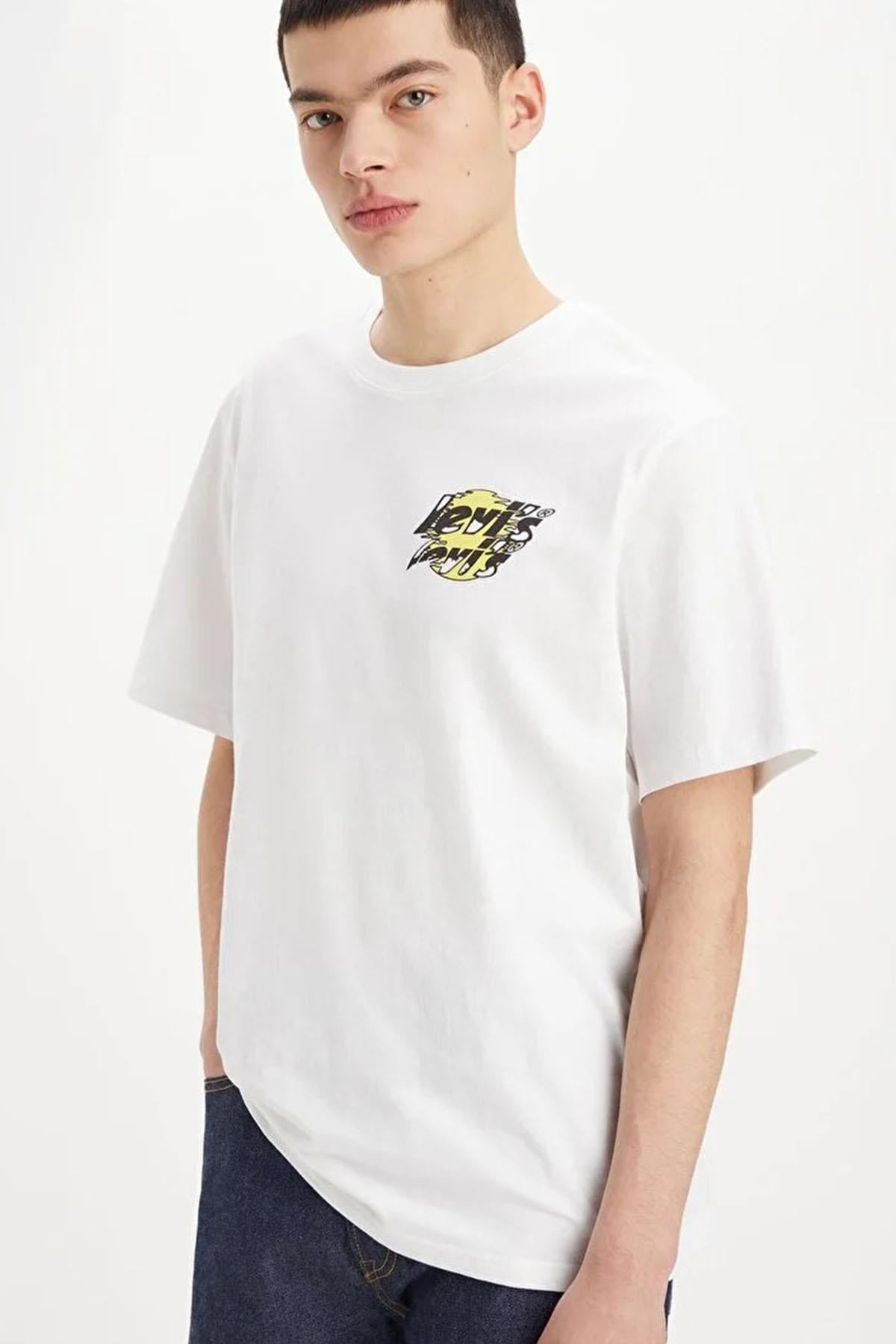 Levi's Erkek Beyaz T-shirt - A2082-0124 - Levi's - A2082-0124