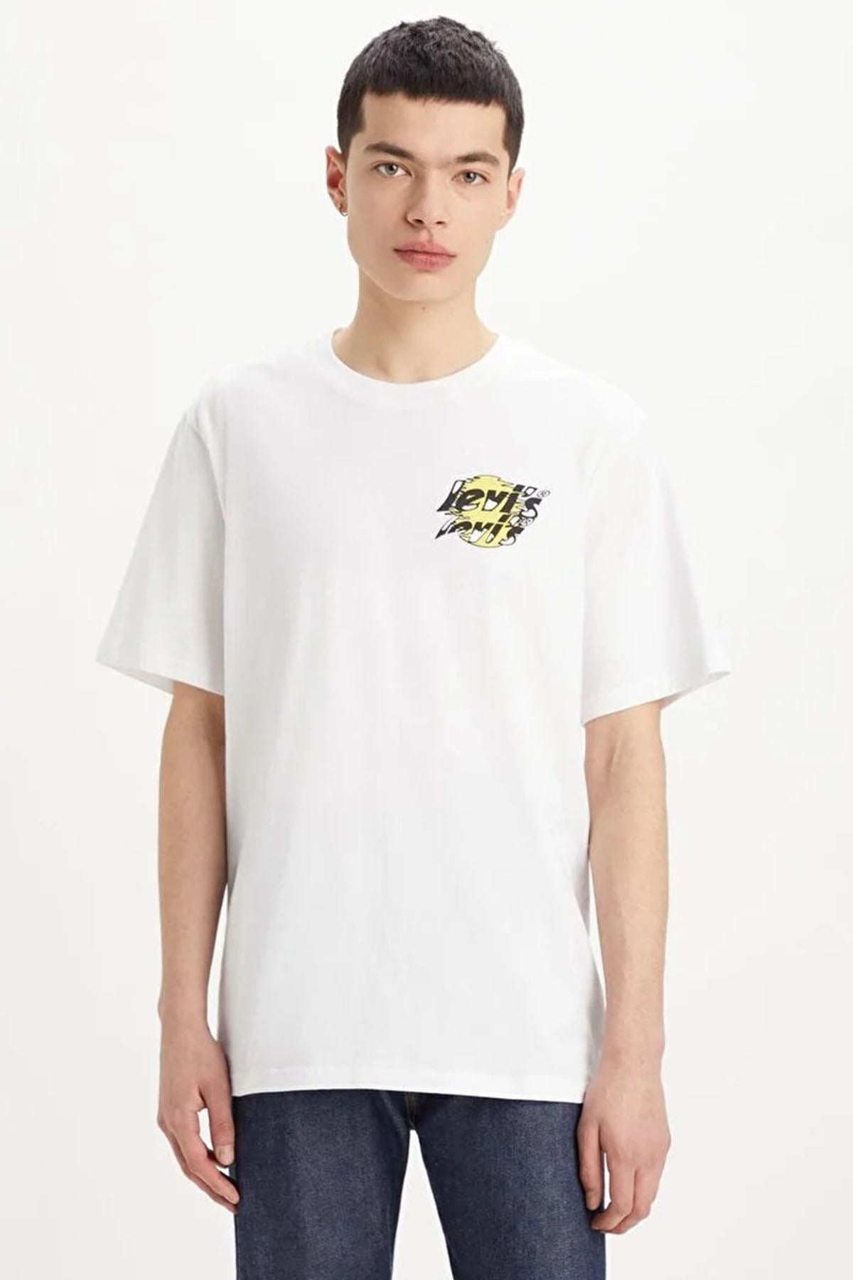 Levi's Erkek Beyaz T-shirt - A2082-0124 - Levi's - A2082-0124