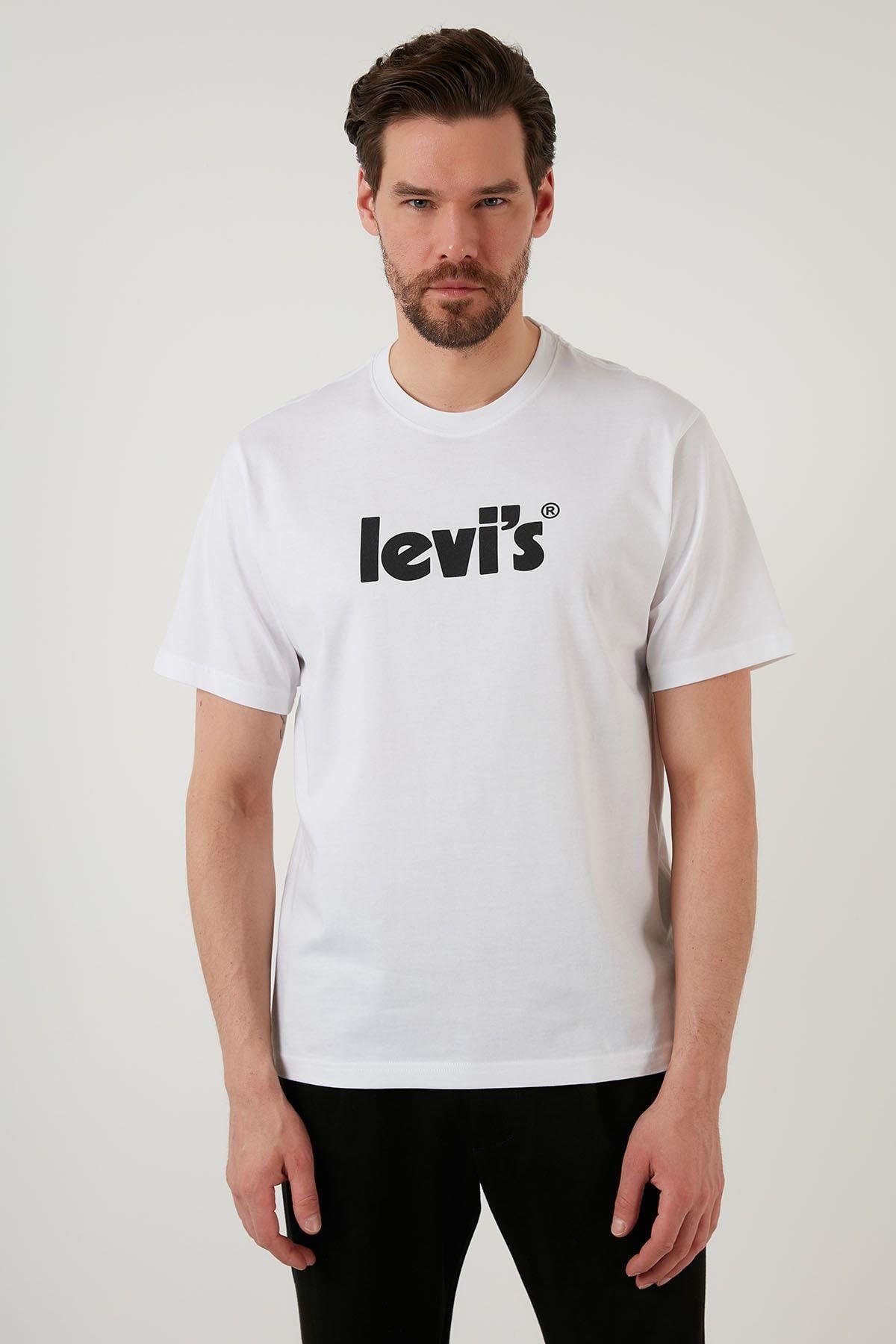 Levi's Erkek Beyaz T-shirt  Relaxed Fit Tee - A2082-0029 - Levi's - A2082-0029