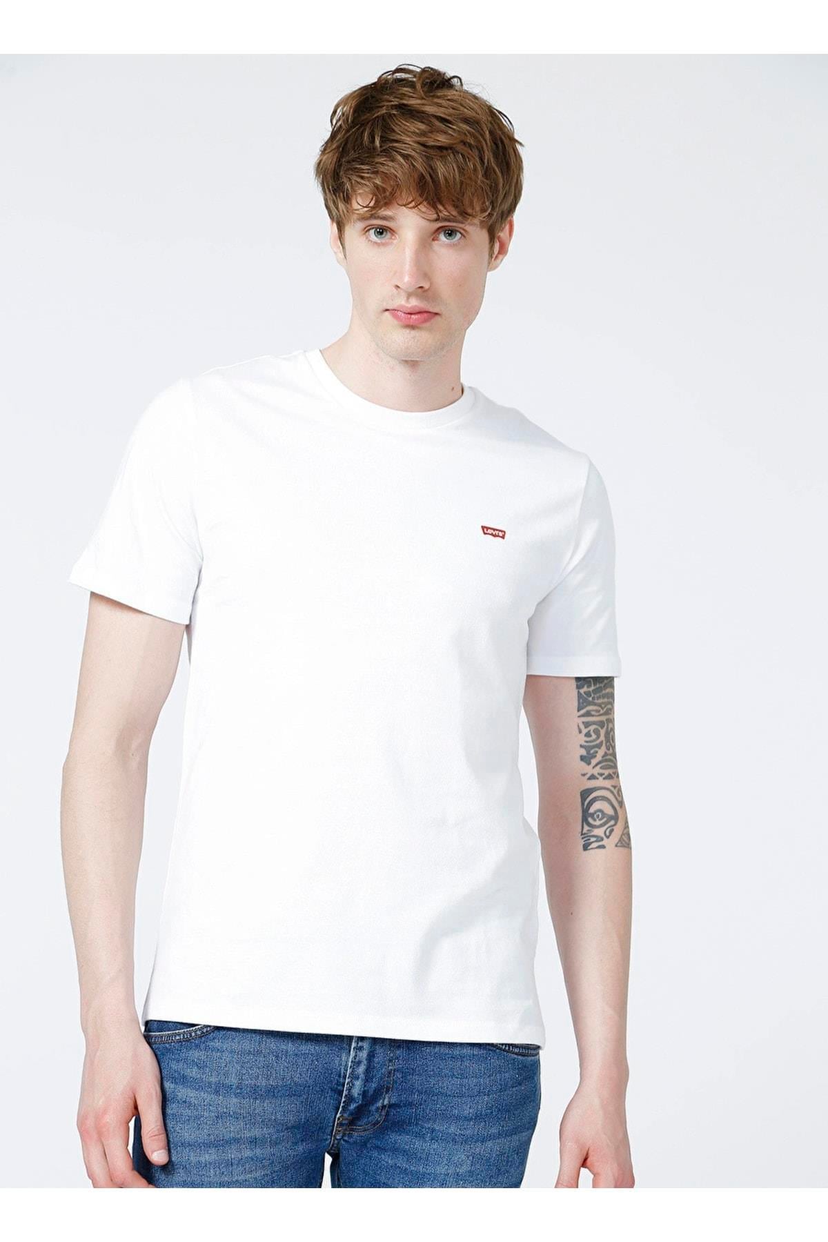 Levi's Erkek Bisiklet Yaka Beyaz T-shirt 56809-0054 - Levi's - TYC00548860440