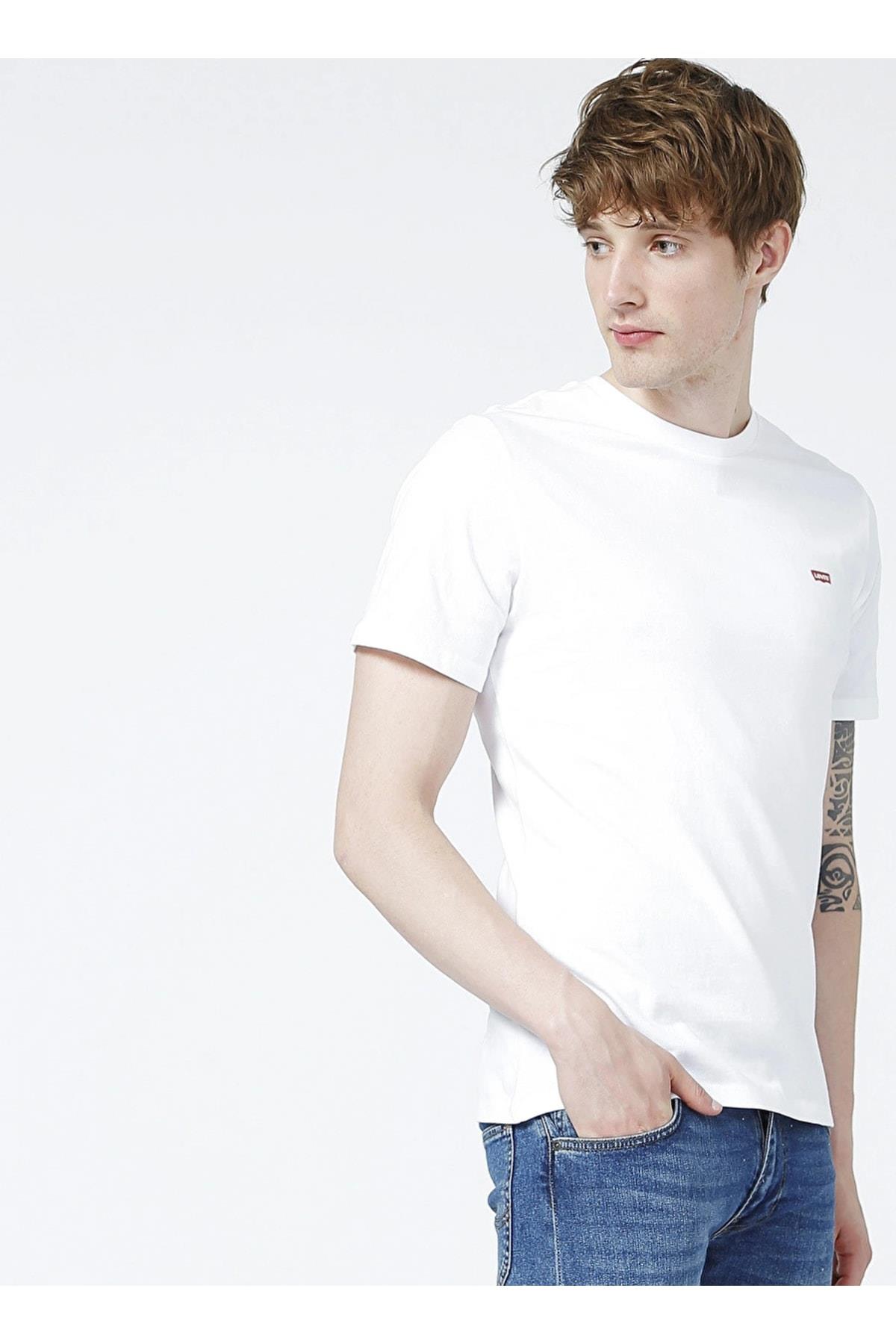 Levi's Erkek Bisiklet Yaka Beyaz T-shirt 56809-0054 - Levi's - TYC00548860440