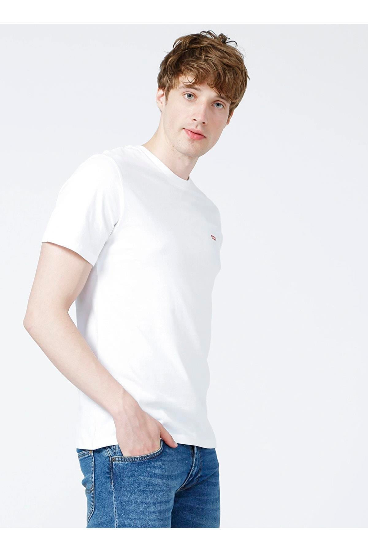 Levi's Erkek Bisiklet Yaka Beyaz T-shirt 56809-0054 - Levi's - TYC00548860440