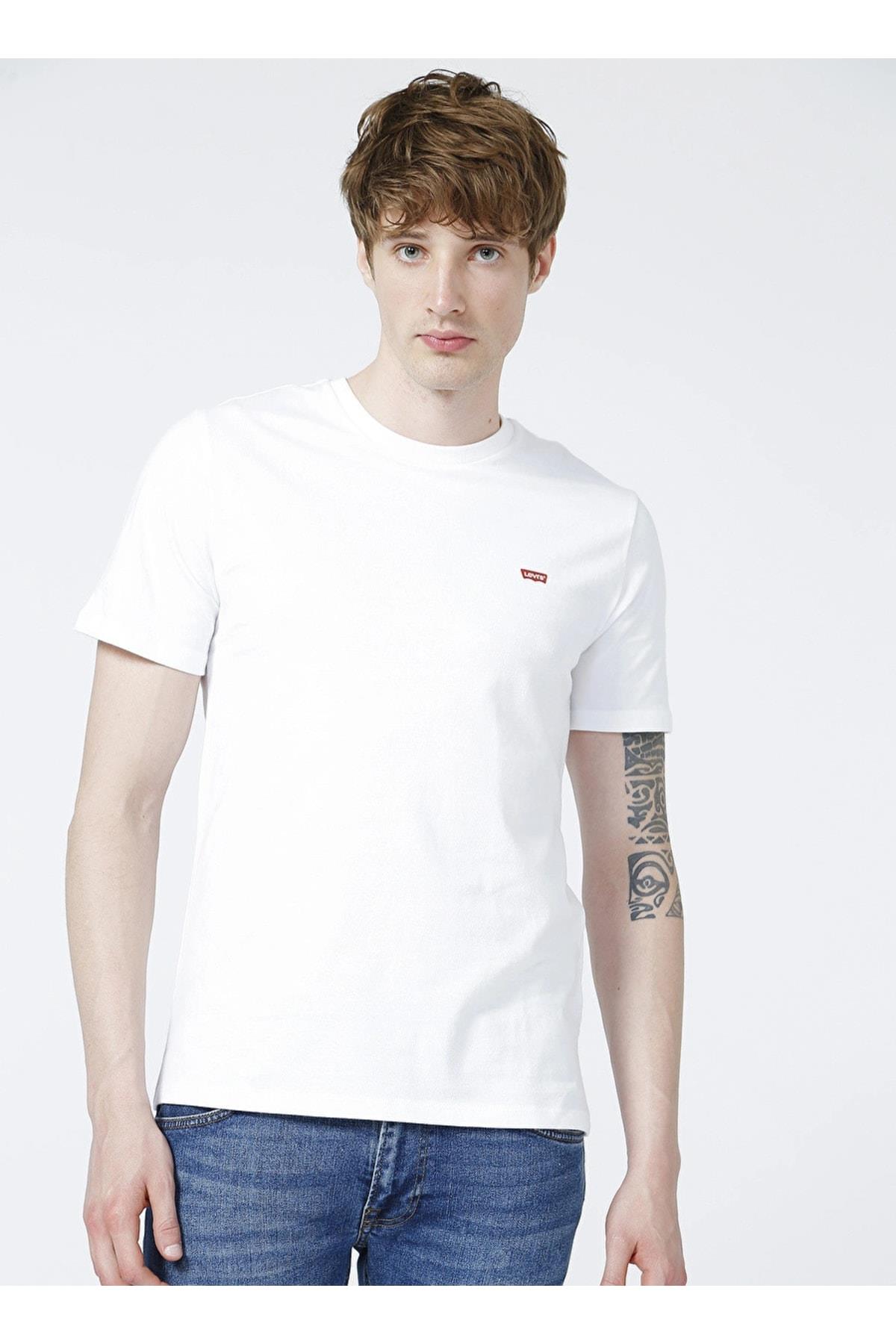 Levi's Erkek Bisiklet Yaka Beyaz T-shirt 56809-0054 - Levi's - TYC00548860440