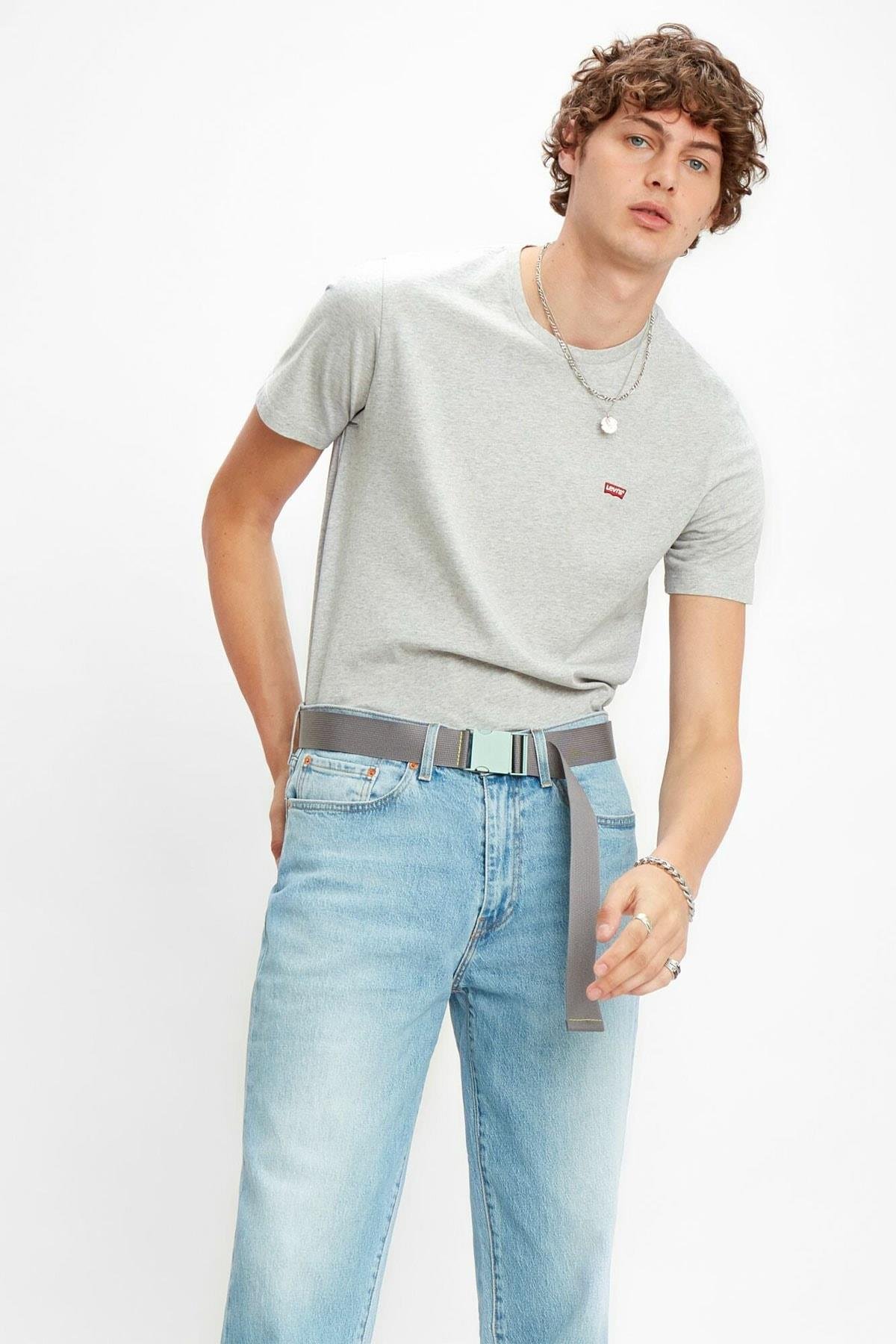 Levi's Erkek Bisiklet Yaka Gri T-Shirt 17164-0032 - Levi's - 17164-0032