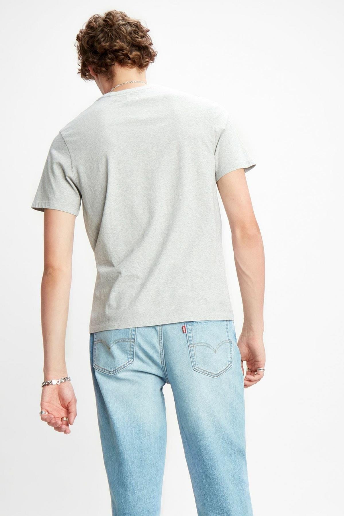 Levi's Erkek Bisiklet Yaka Gri T-Shirt 17164-0032 - Levi's - 17164-0032