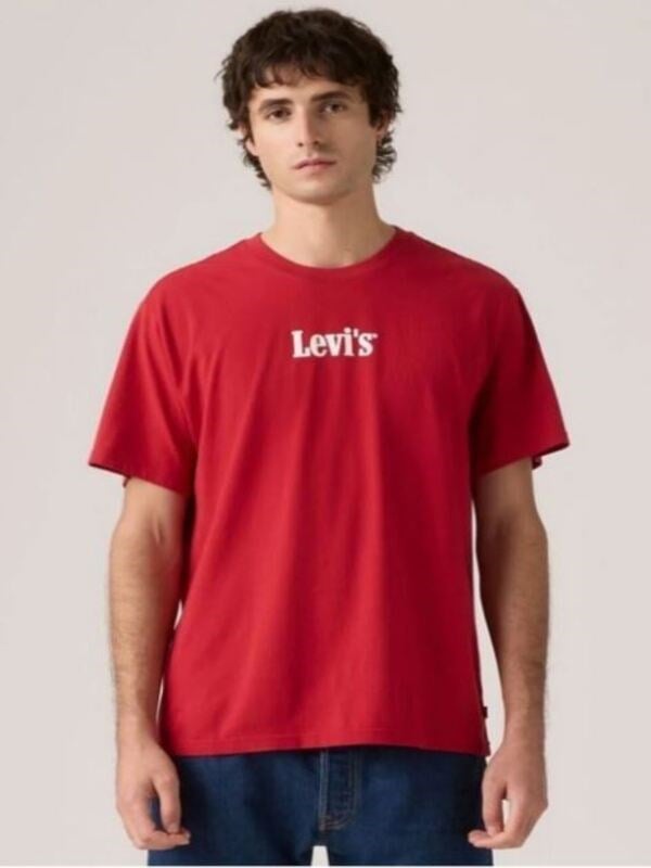 Levi's Erkek Bisiklet Yaka Kısa Kollu Kırmızı T-Shirt - A20820363 - Levi's - A20820363
