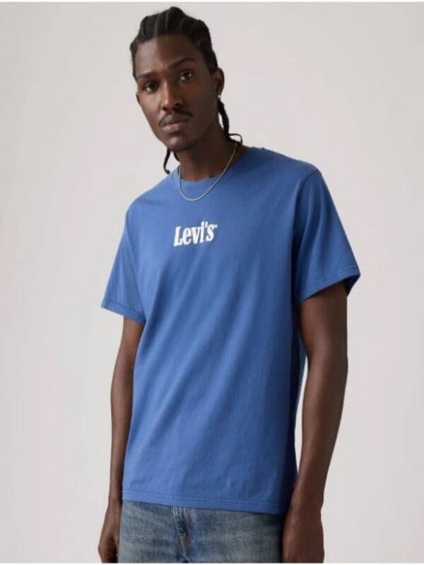 Levi's Erkek Bisiklet Yaka Kısa Kollu Mavi T-Shirt - A20820362 - Levi's - A20820362