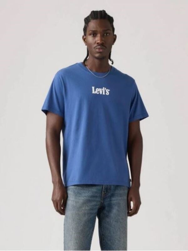 Levi's Erkek Bisiklet Yaka Kısa Kollu Mavi T-Shirt - A20820362 - Levi's - A20820362