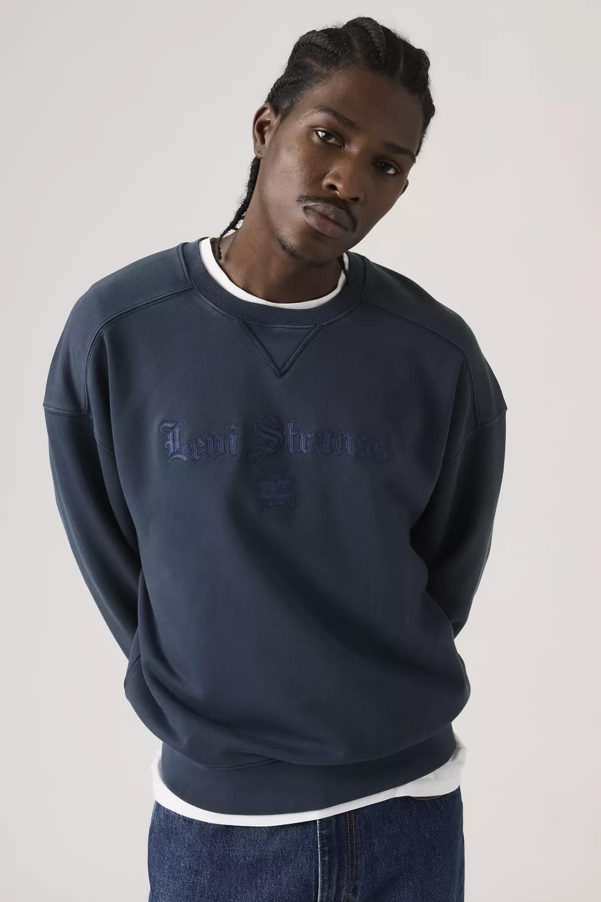 Levi's Erkek Bisiklet Yaka Lacivert Sweatshirt - 005PK-0003 - Levi's - 005PK-0003