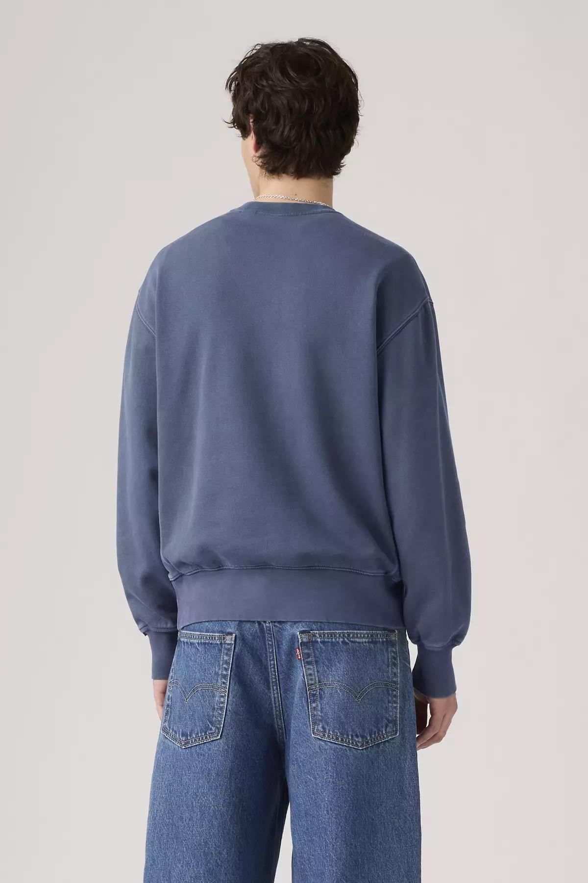 Levi's Erkek Bisiklet Yaka Mavi Sweatshirt - A9244 0002 - Levi's - A9244 0002