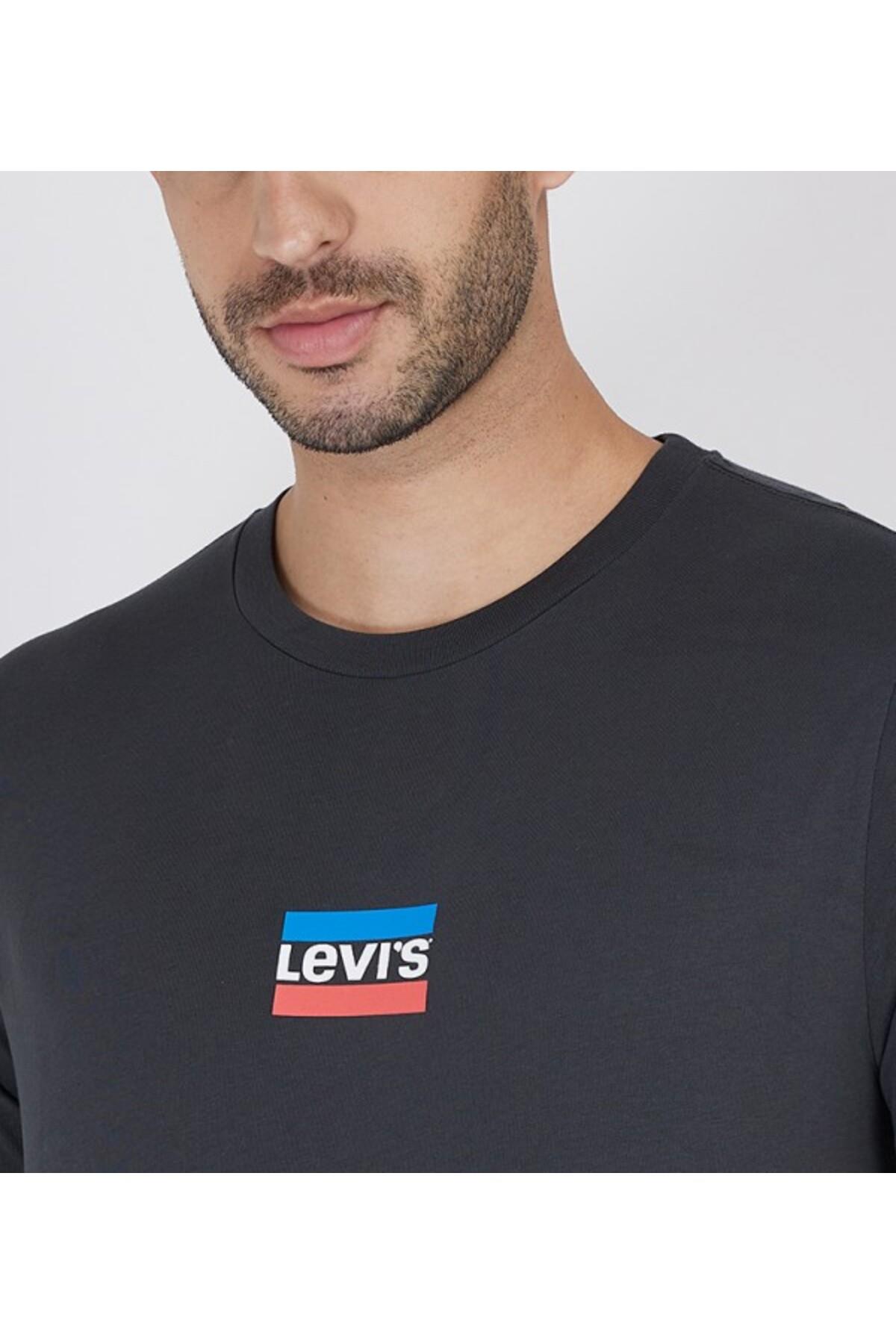 Levi's Erkek Bisiklet Yaka Olympic Logolu Siyah T-Shirt - 22491-1291 - Levi's - 224911291