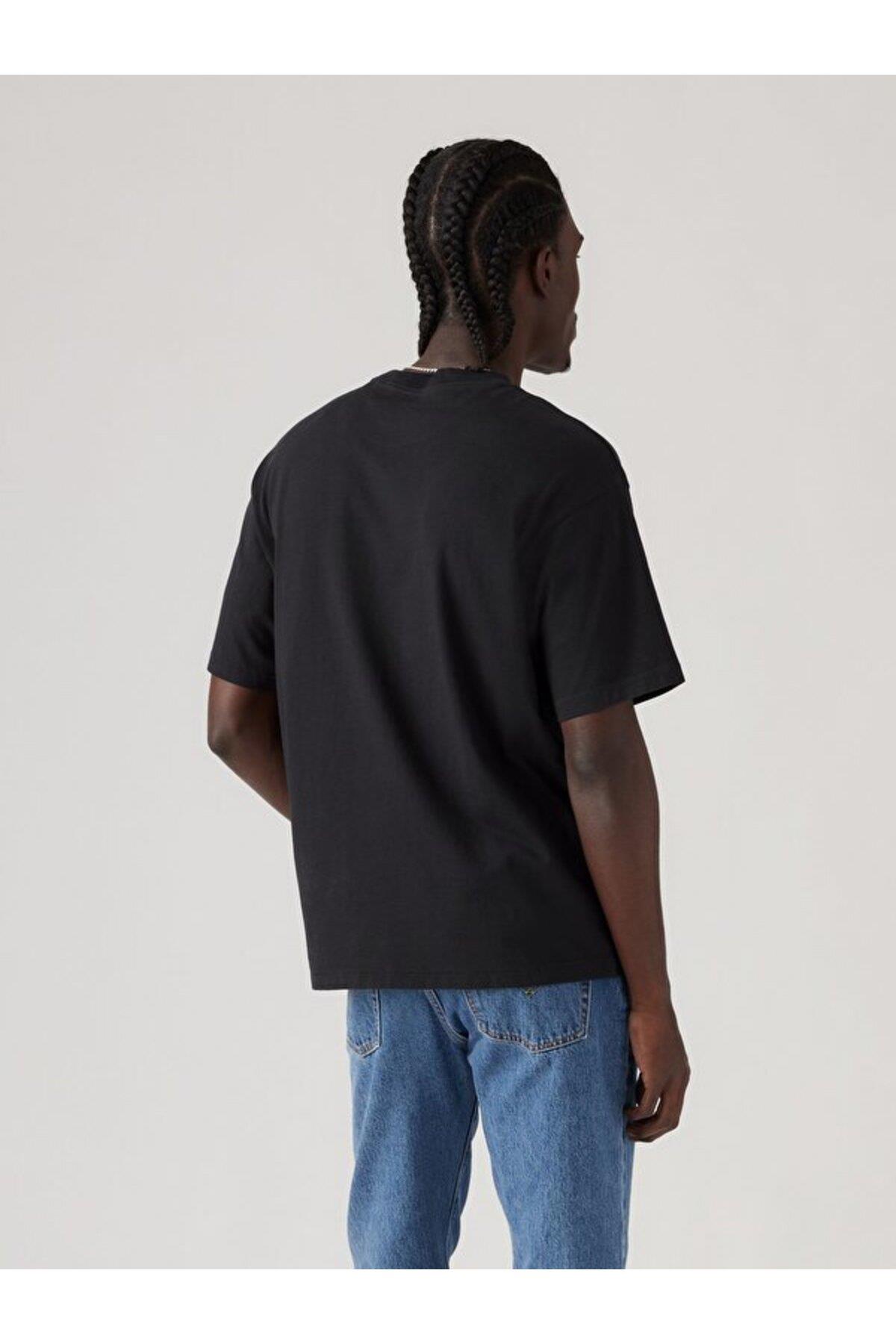Levi's Erkek Bisiklet Yaka Siyah T-Shirt - 005F9-0000 - Levi's - 005F9-0000