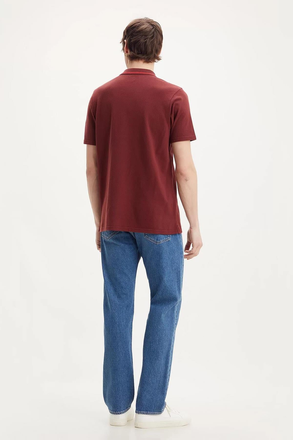 Levi's Erkek Bordo Polo Yaka Rahat T-shirt - A3121-0001 - Levi's - TYC00544046185