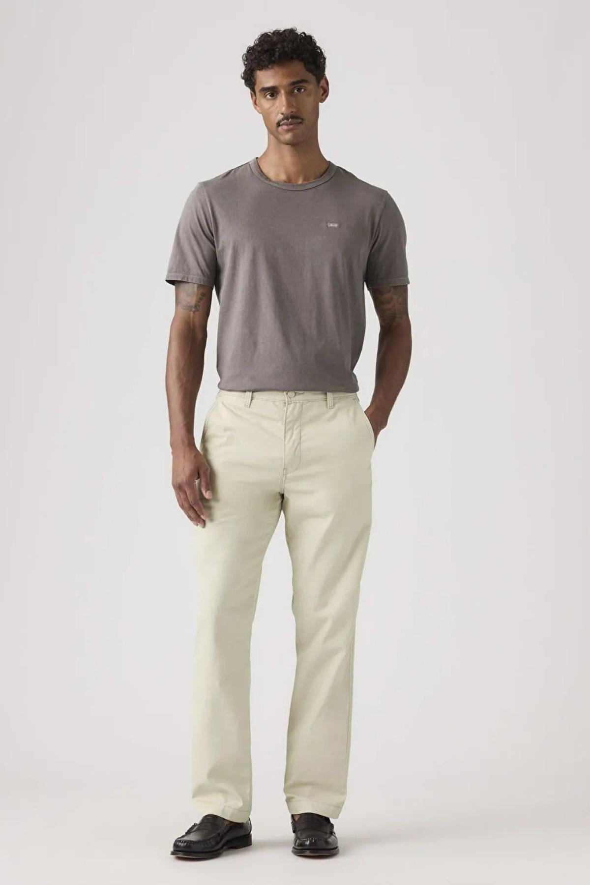 Levi's Erkek Chino Authentic Relaxed Krem Pantolon - A5753-0097 - Levi's - A5753-0097