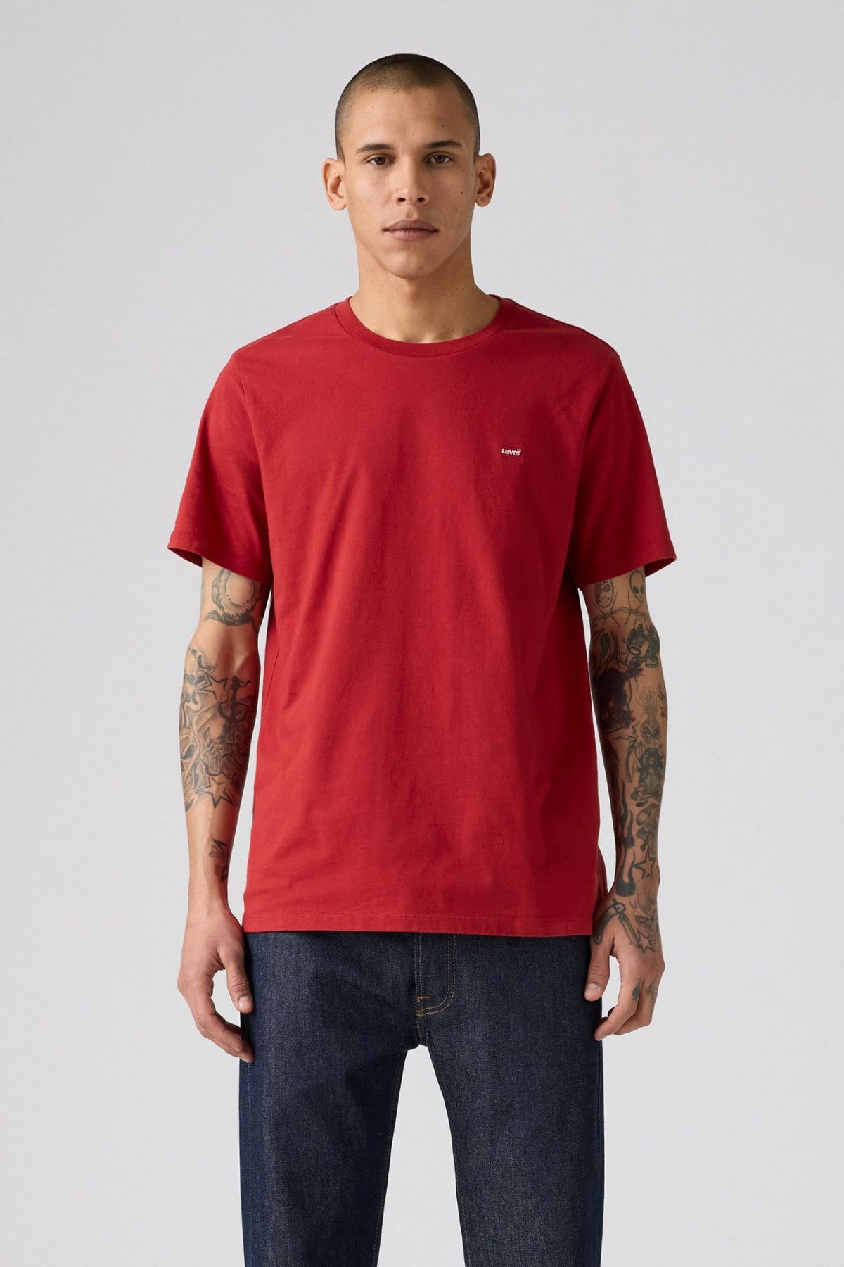Levi's Erkek Classic HM Erkek Kırmızı Basic T-Shirt - 003VJ-0003  - Levi's - 003VJ-0003