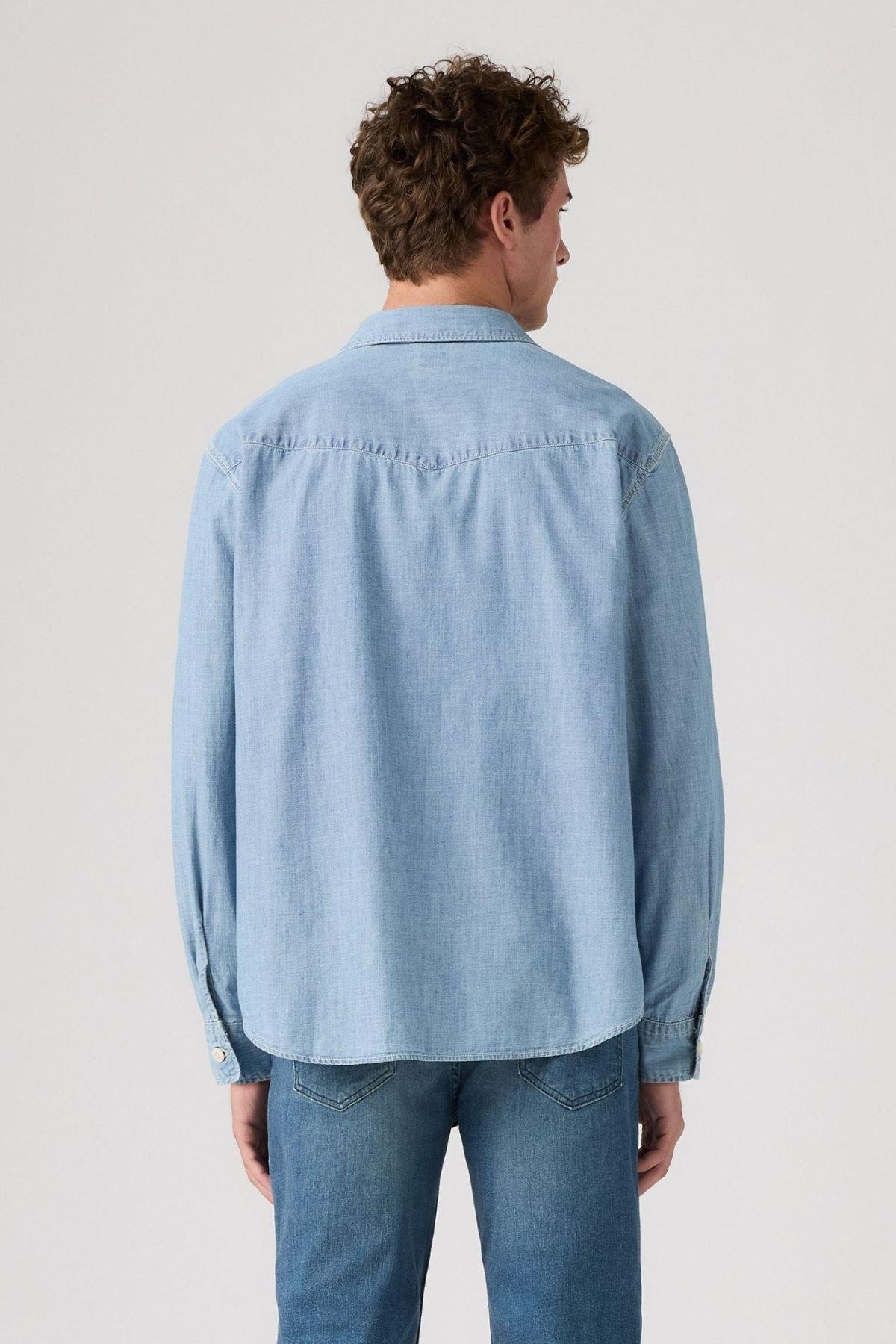 Levi's Erkek Classic Western Standart Mavi Gömlek - 85745-0108 - Levi's - 85745-0108