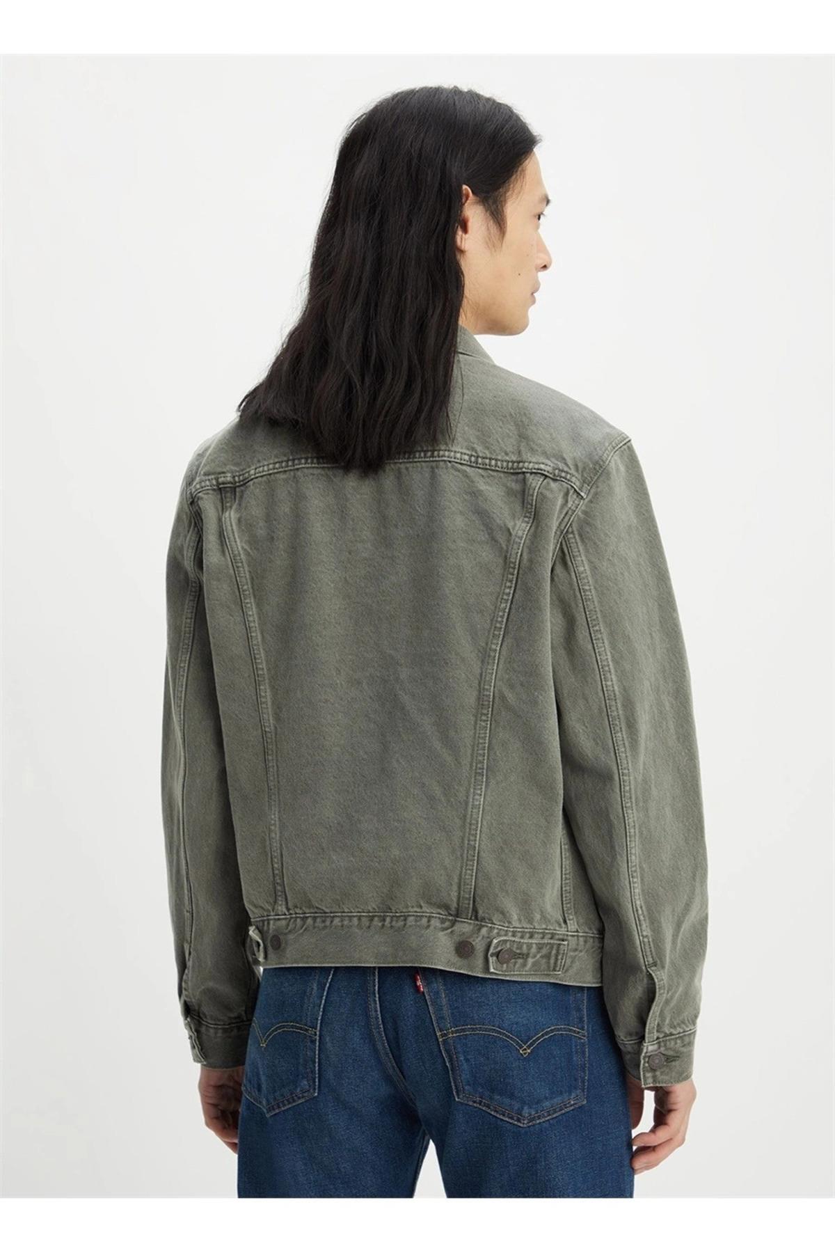 Levi's Erkek Denim Trucker Gri Kot Ceket 72334-0695 - Levi's - 72334-0695